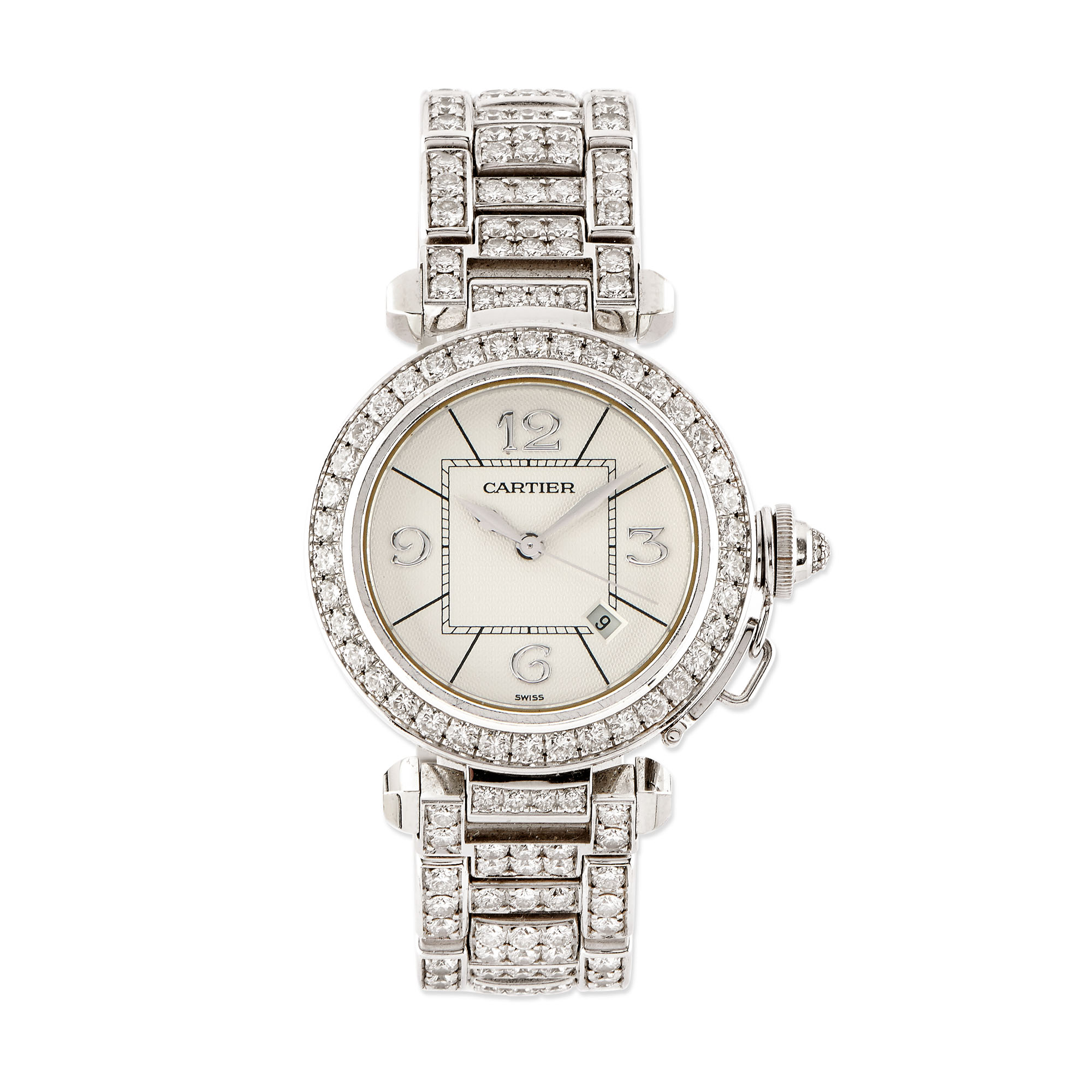 OROLOGIO 'PASHA' CON DIAMANTI, CARTIER, | Christie's