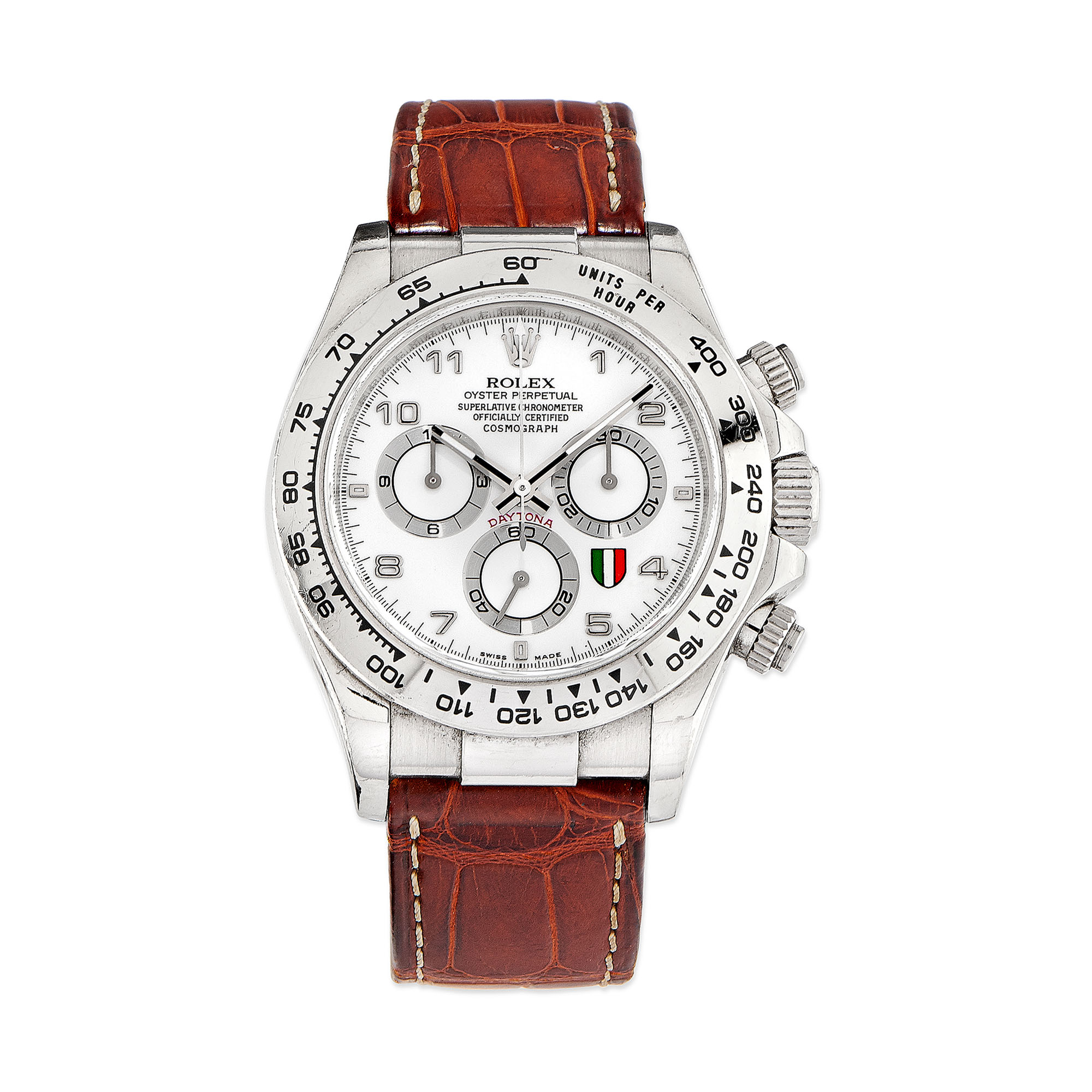 Rolex daytona oro sales bianco cinturino caucciu
