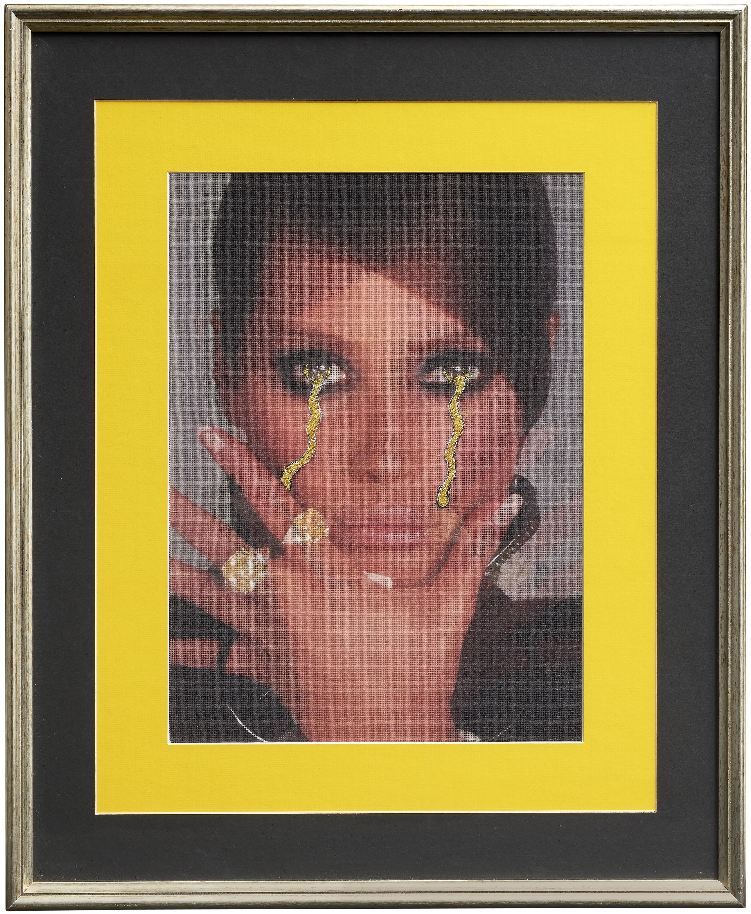 Francesco Vezzoli, Omaggio a Francesco Scavullo: Christy Turlington, 2002, sold for €60,000 on 6 May 2021 at Christie's Online