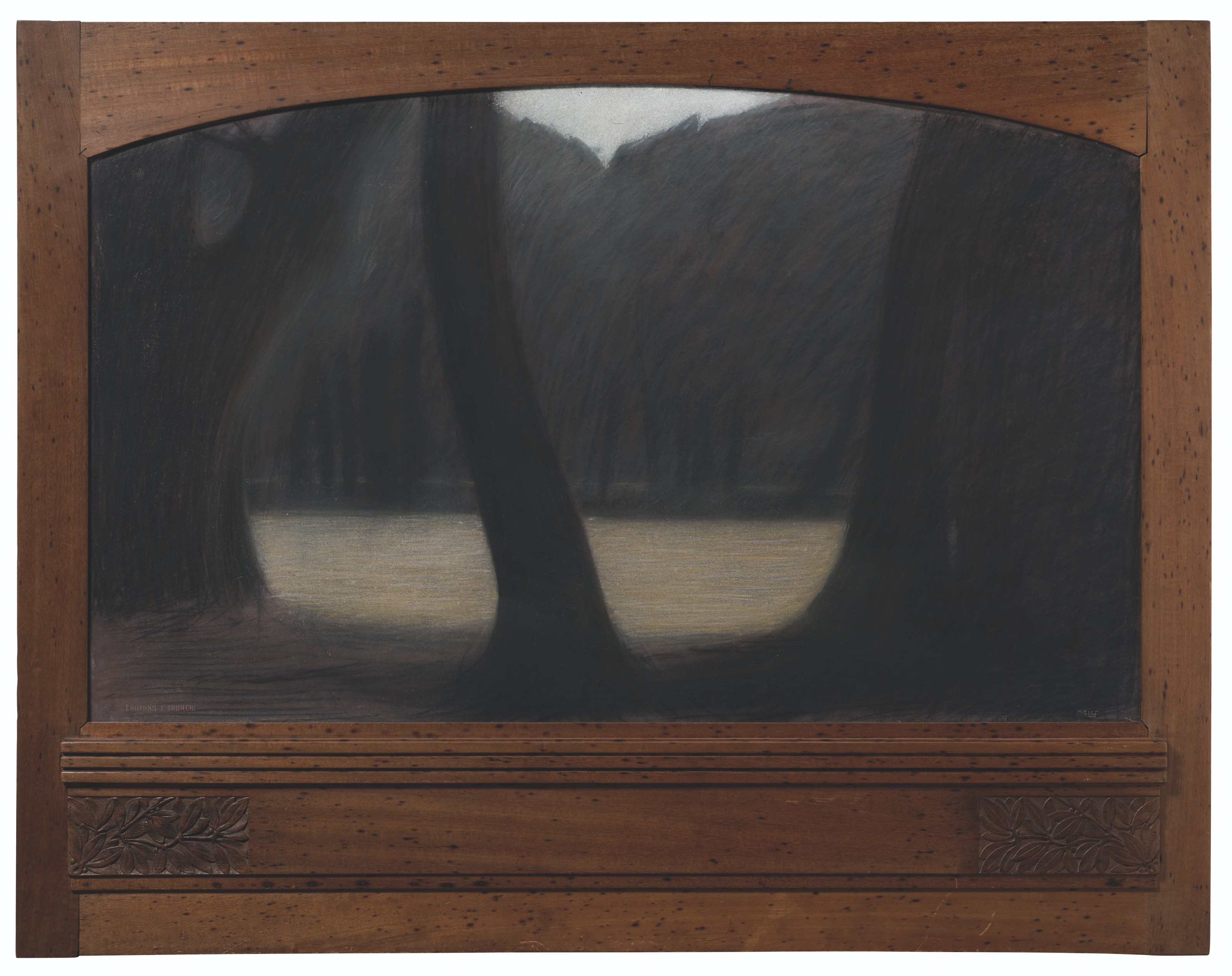 Giacomo Balla (1871-1958), Cantano i tronchi, 1906. Pastel on paper. 100 x 126.5  cm. Sold for €137,500 on 16 November 2021 at Christie’s in Milan