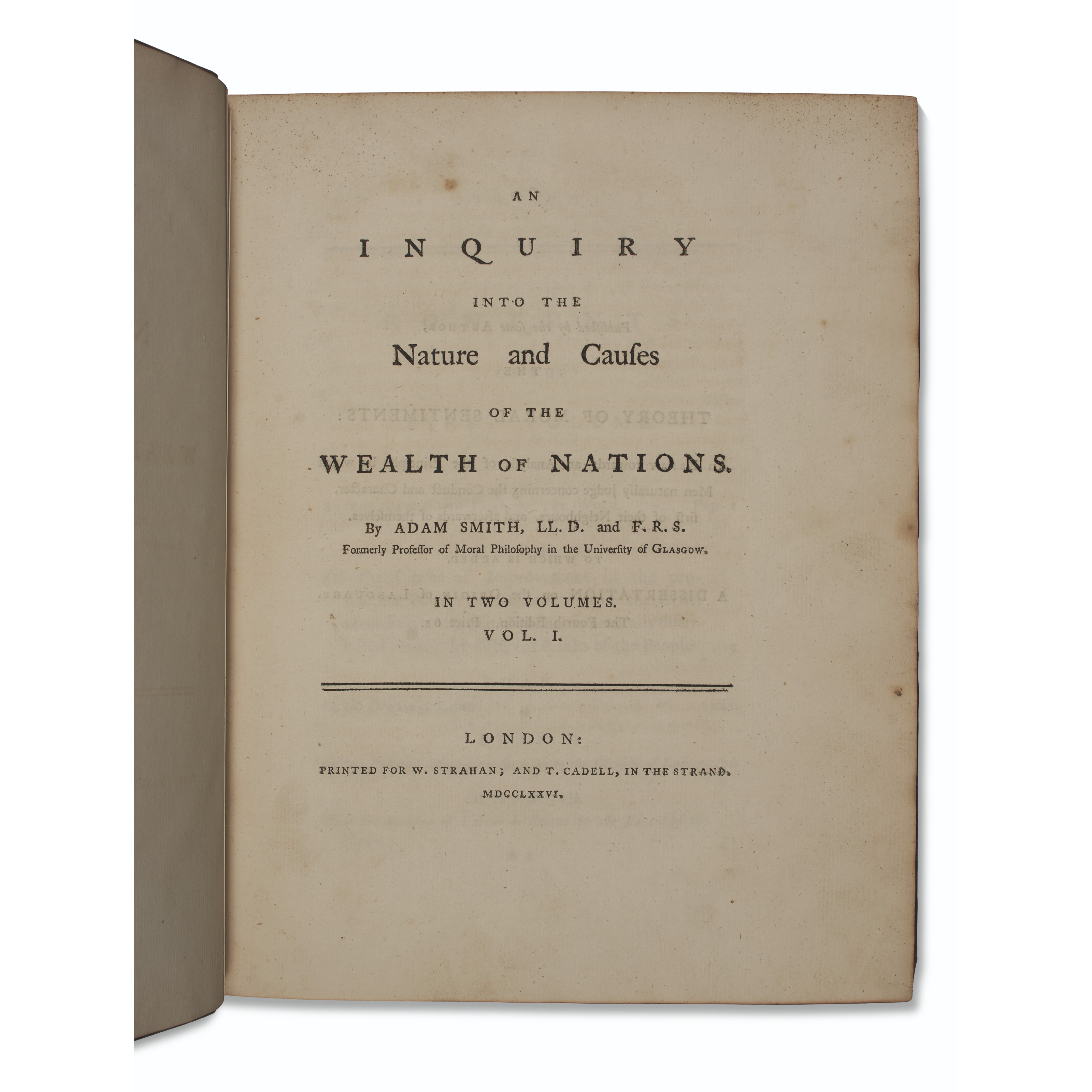 Adam Smith 1776 Wealth Of Nations