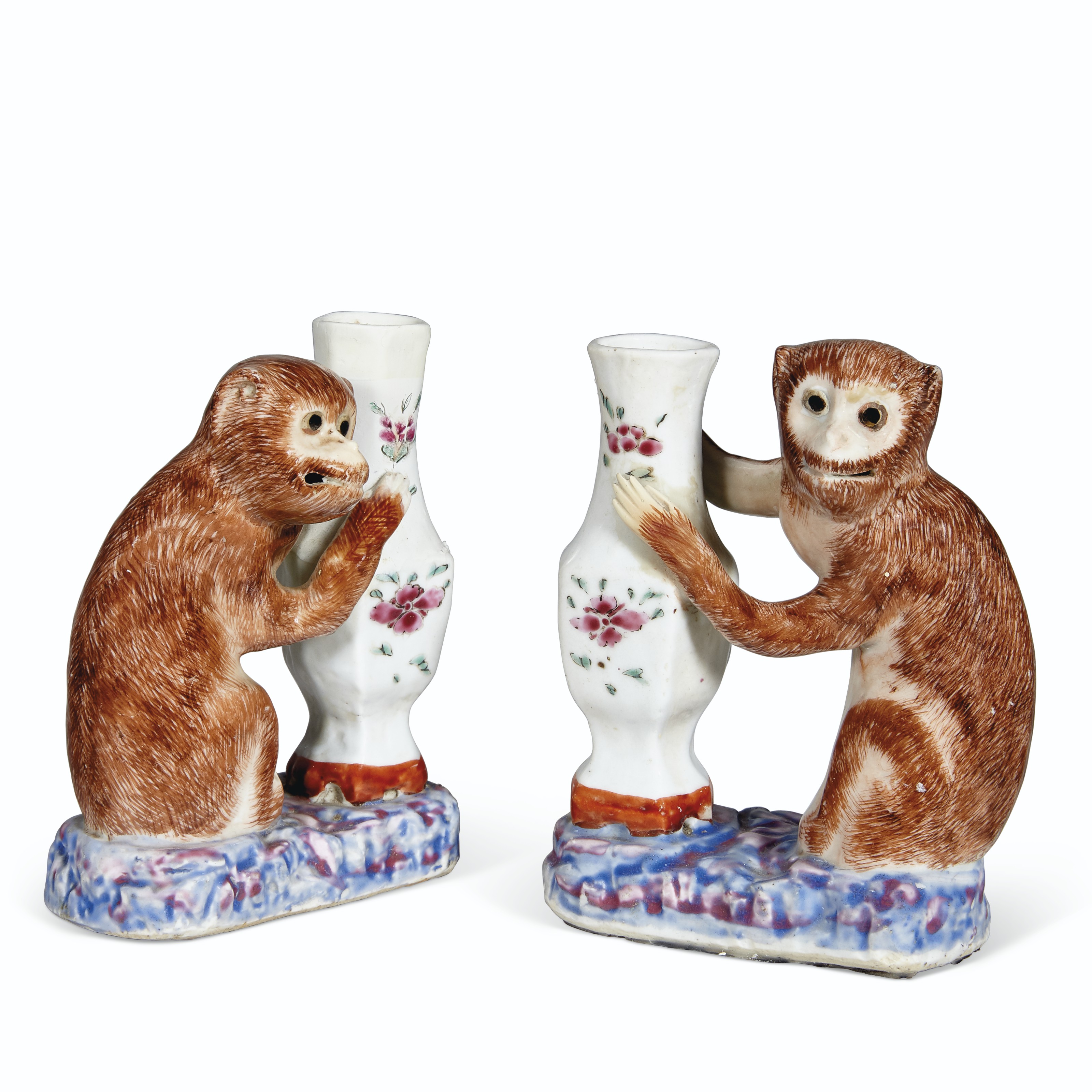 A PAIR OF MONKEY AND VASE GROUPS, QIANLONG PERIOD (17361795) Christie’s