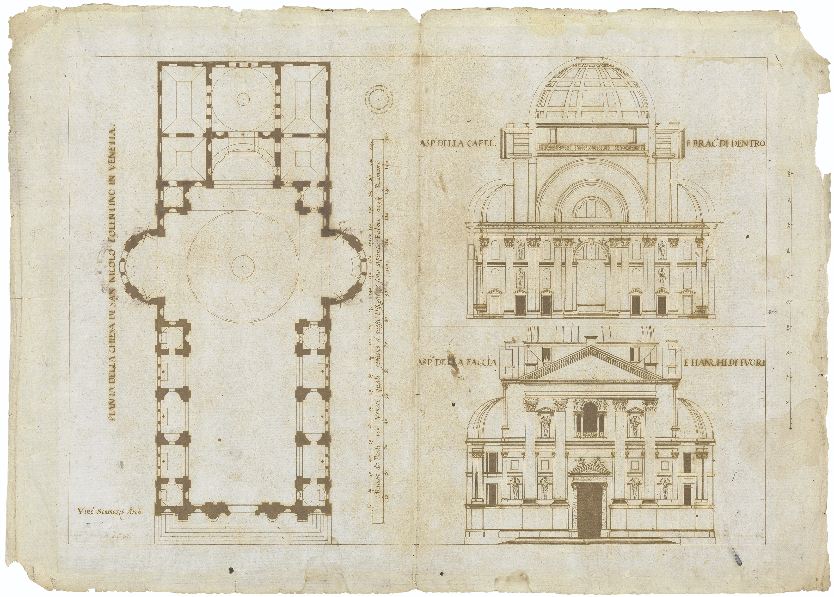 VINCENZO SCAMOZZI (Vicenza 1548-1616 Venice), A plan