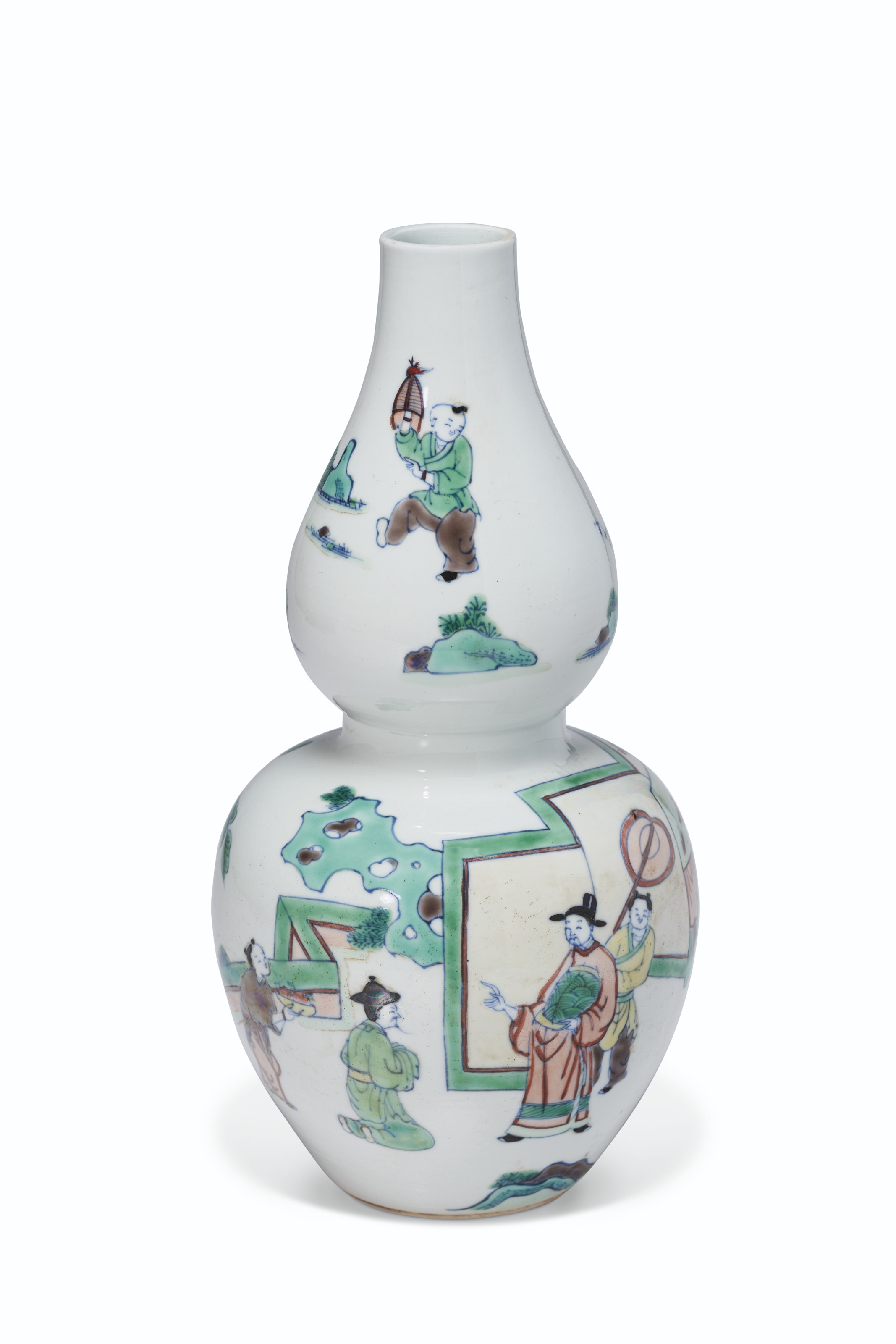☆値下げ☆ジョアン・アイザック　Pear Blossom Vase Antique Japanese Vase Black Glaze White Cherry Blossom Tree