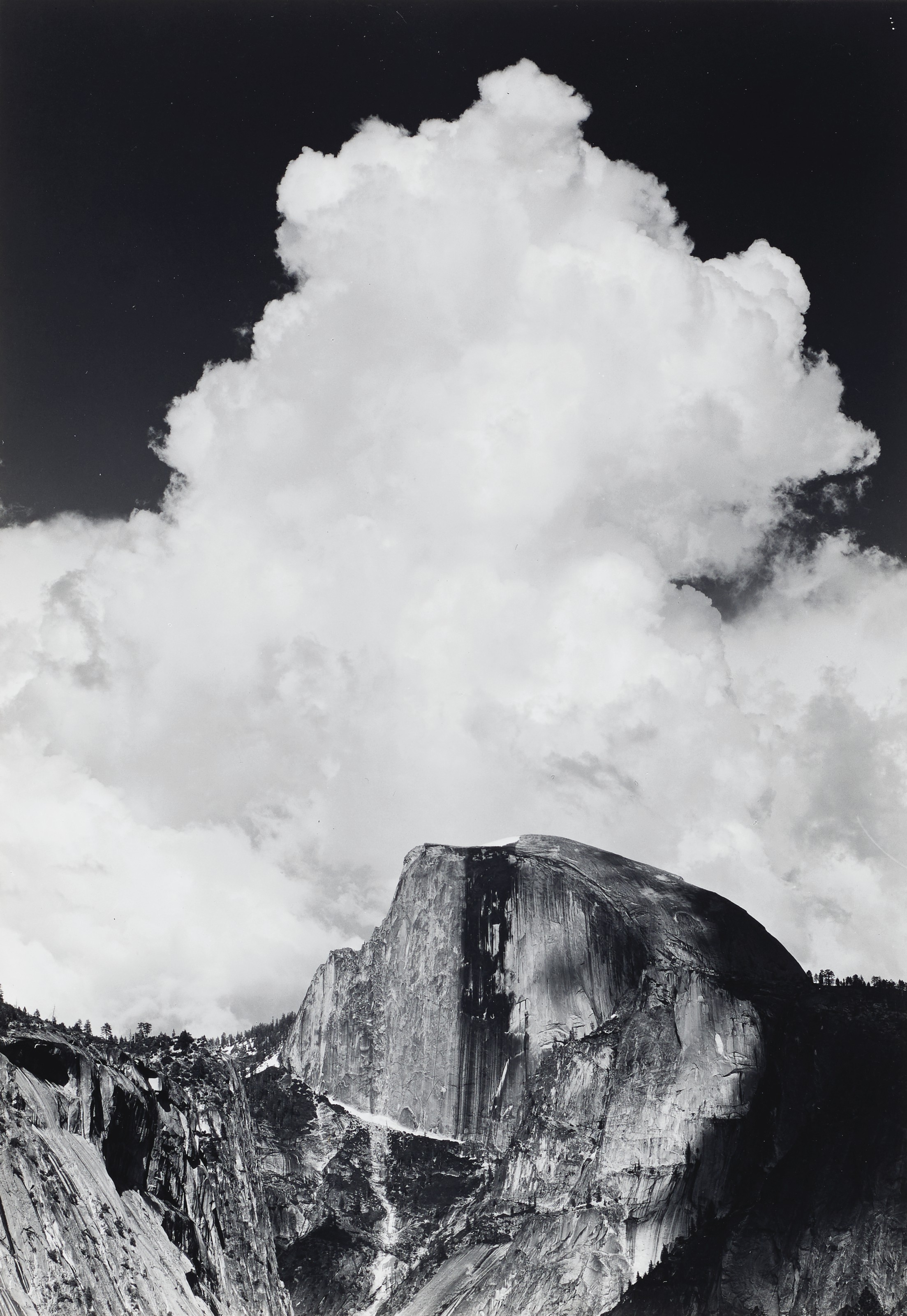 ANSEL ADAMS (1902–1984), Half Dome, Thunder Cloud, Yosemite National