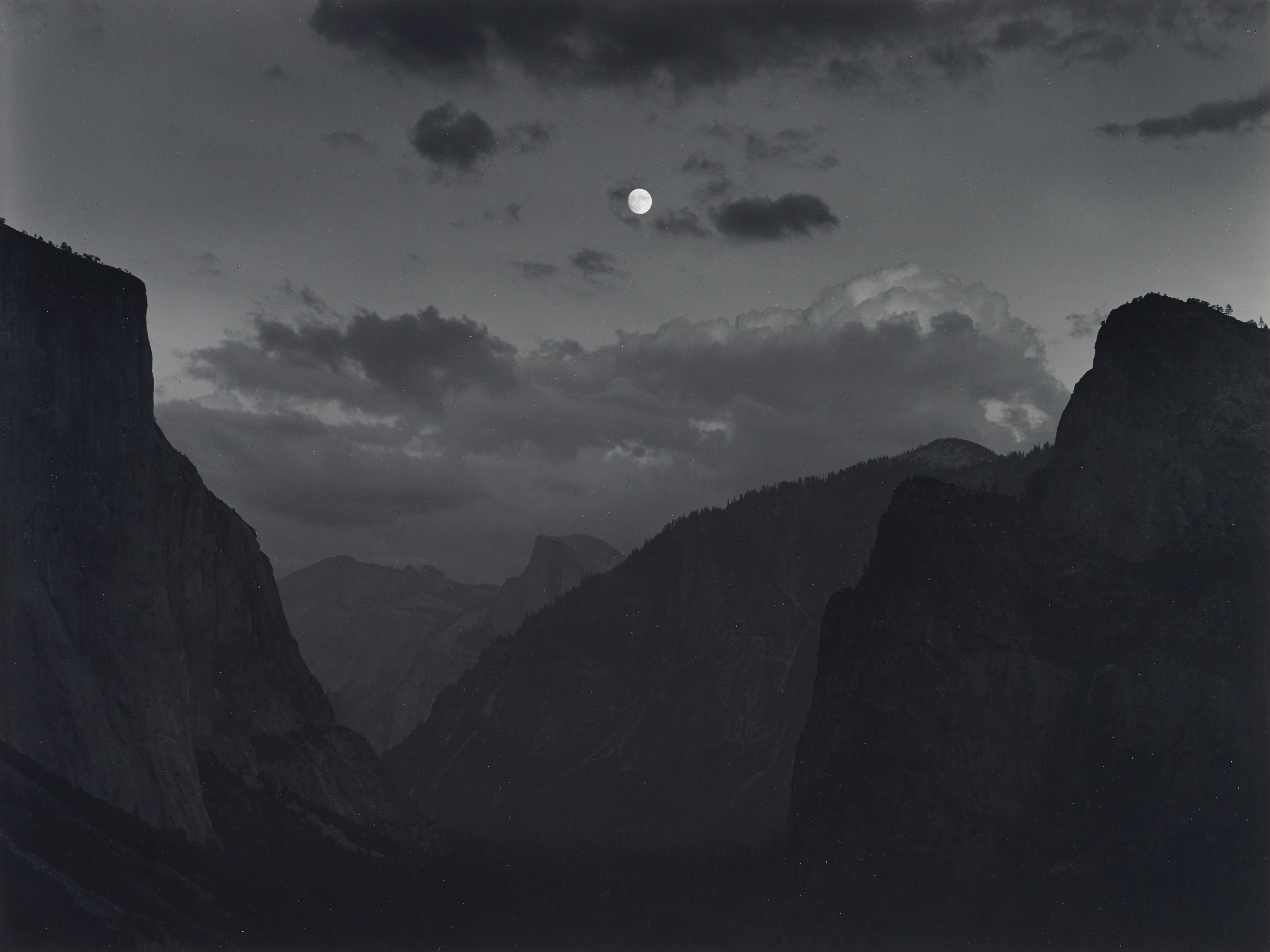 ANSEL ADAMS (1902–1984), Moon and Half Dome, Yosemite