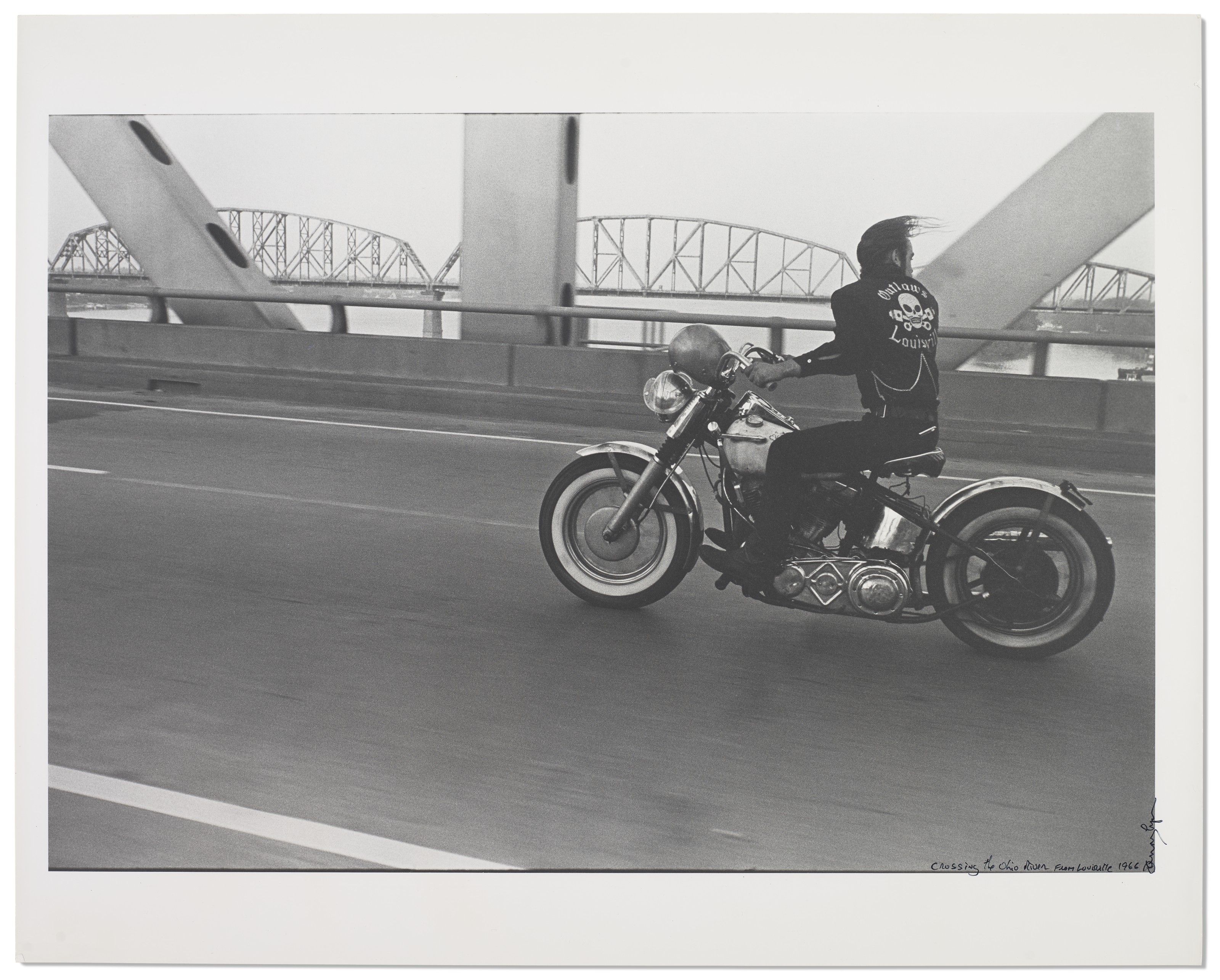 DANNY LYON (B. 1942), Crossing the Ohio River from Louisville