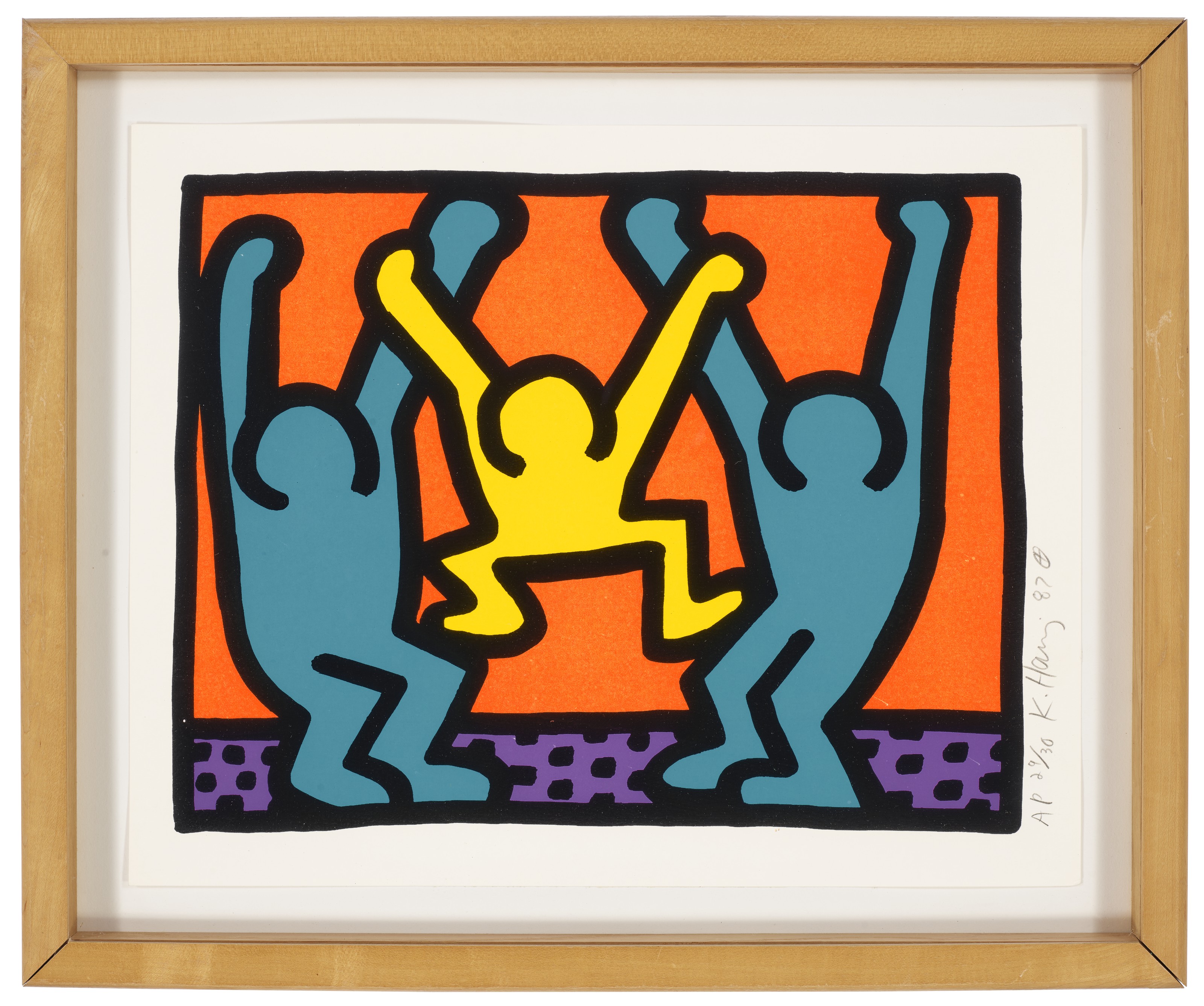 KEITH HARING (1958-1990), Pop Shop Quad I: one print | Christie's