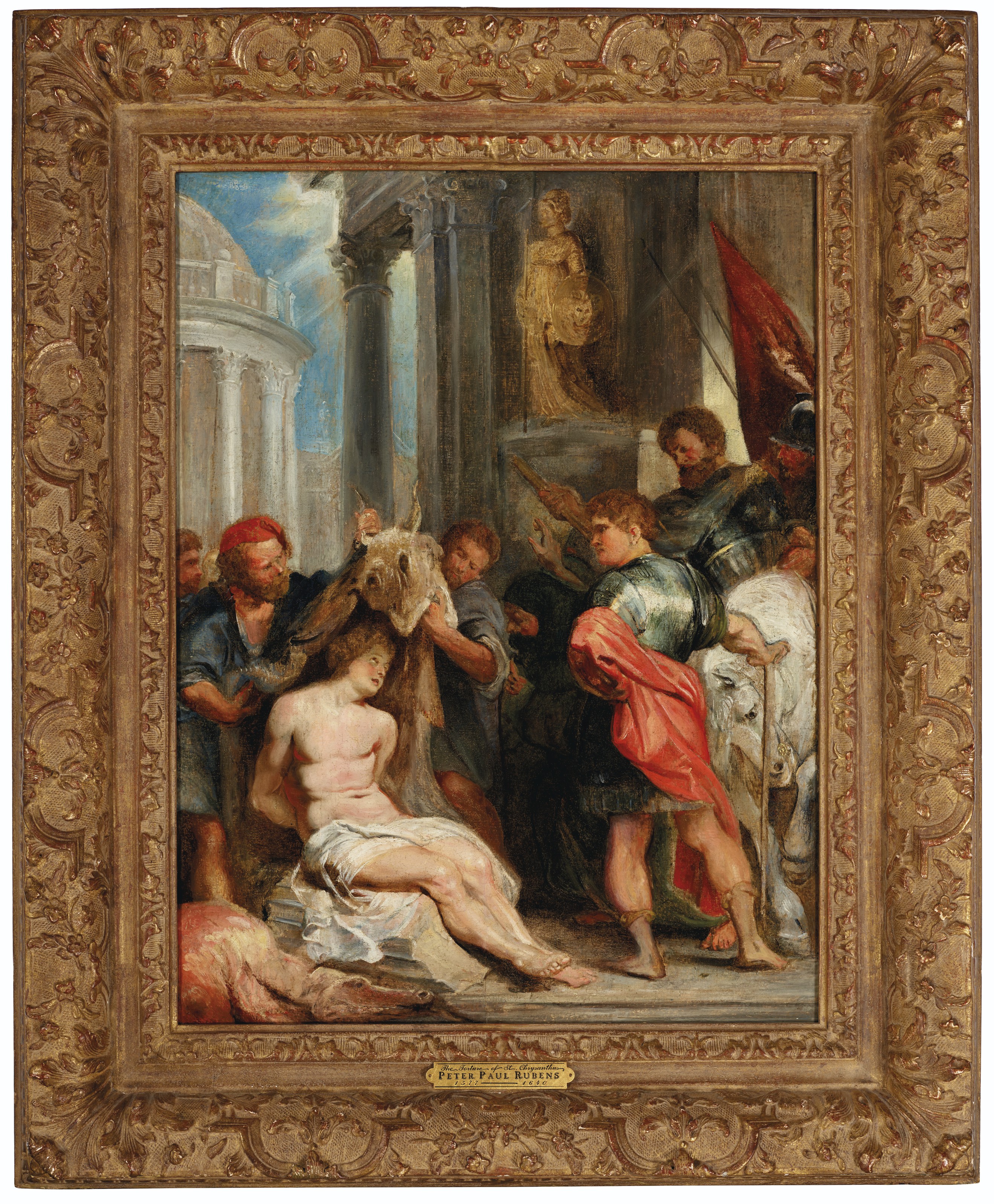 ATTRIBUTED TO SIR PETER PAUL RUBENS (SIEGEN 1577-1640 ANTWERP), The Torture  of Saint Chrysanthus | Christie's, image size:2640x3200