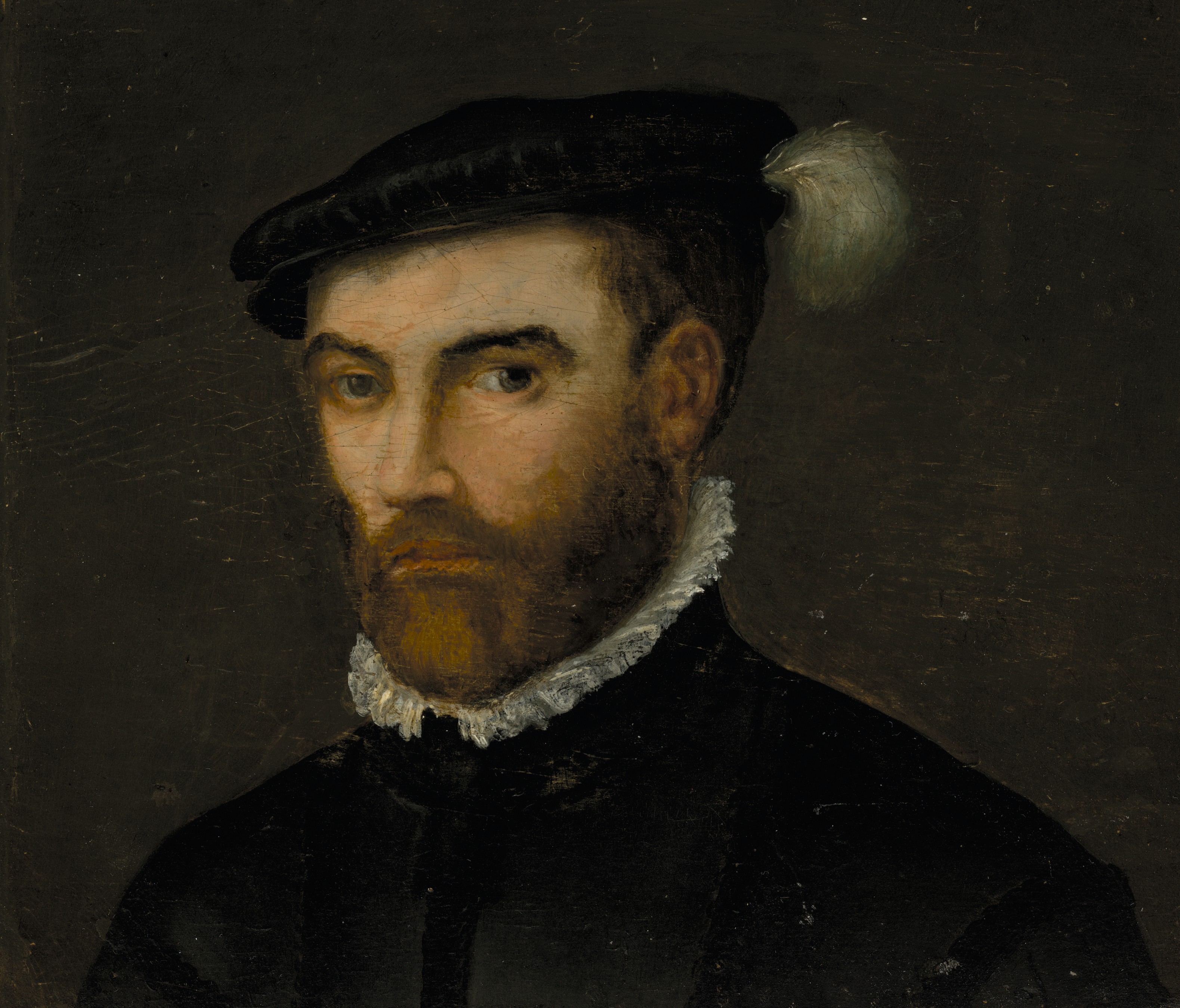 FLEMISH SCHOOL, 16TH CENTURY, Portrait of a gentleman (d. 1628), bust ...