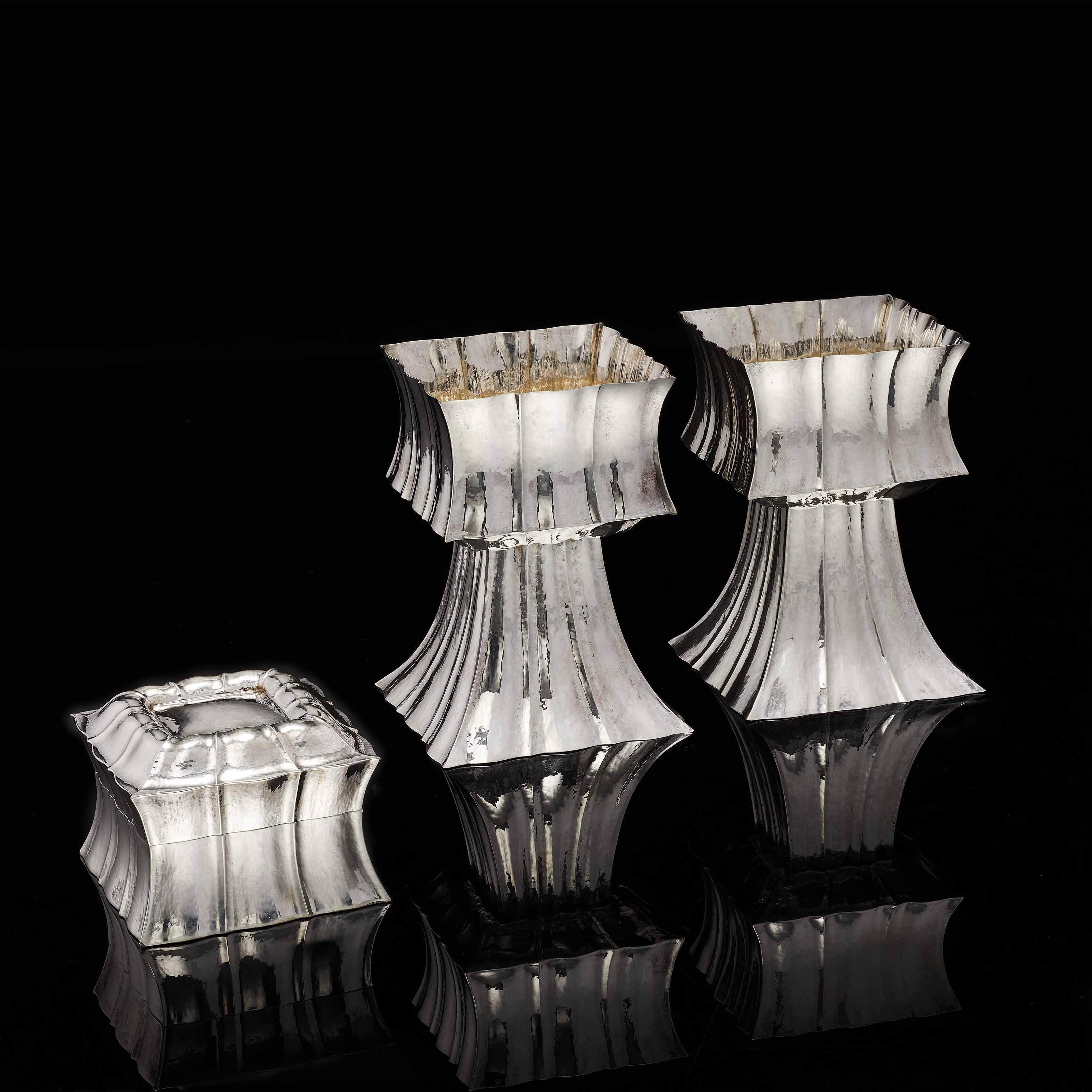 OTTO PRUTSCHER (1880 - 1949), Five Wine Glasses, circa 1907