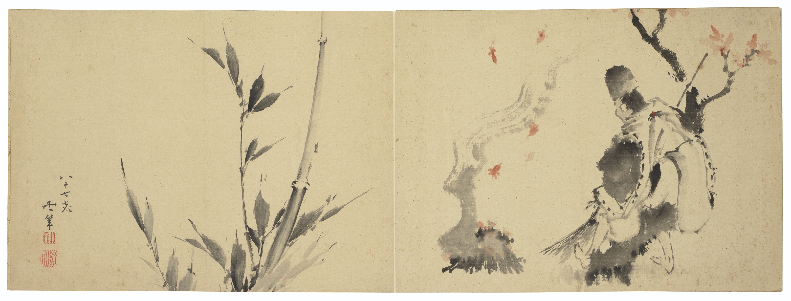 絵画 （H） KATSUSHIKA HOKUSAI (1760-1849), Drawings of flowers, birds
