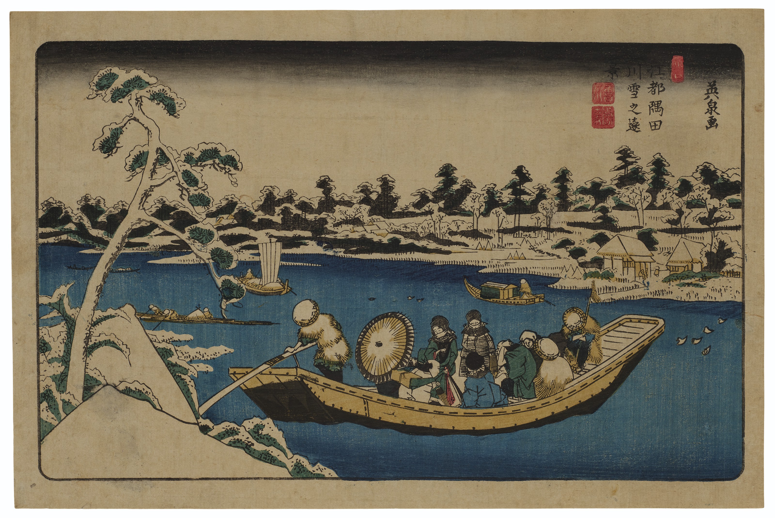 Lot 259. EDO SUMIDAGAWA YUKI NO ENKEI