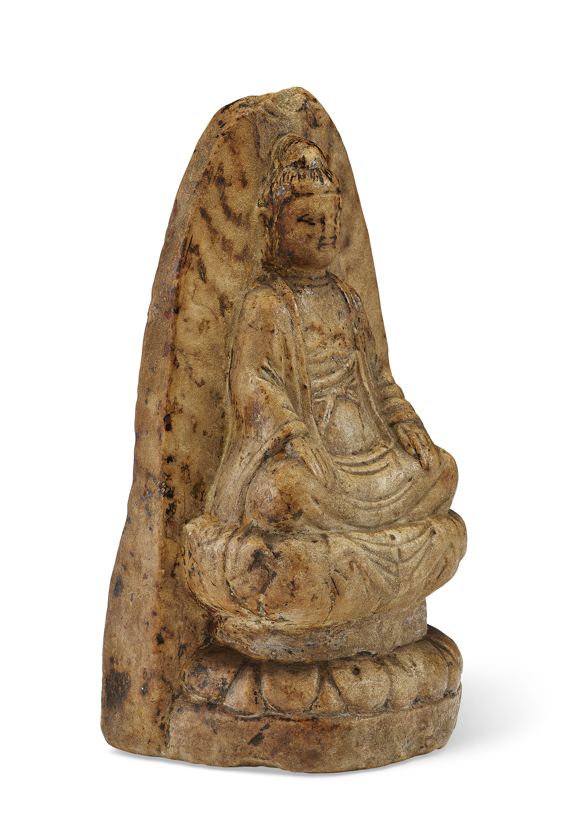 Carved Sitting Buddha From Northern China