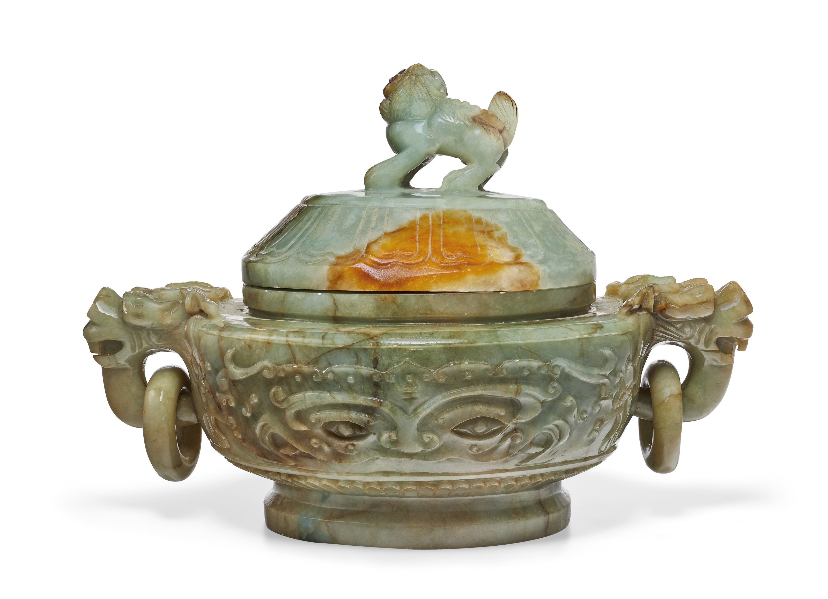 A JADEITE CENSER AND COVER, CHINA | Christie's
