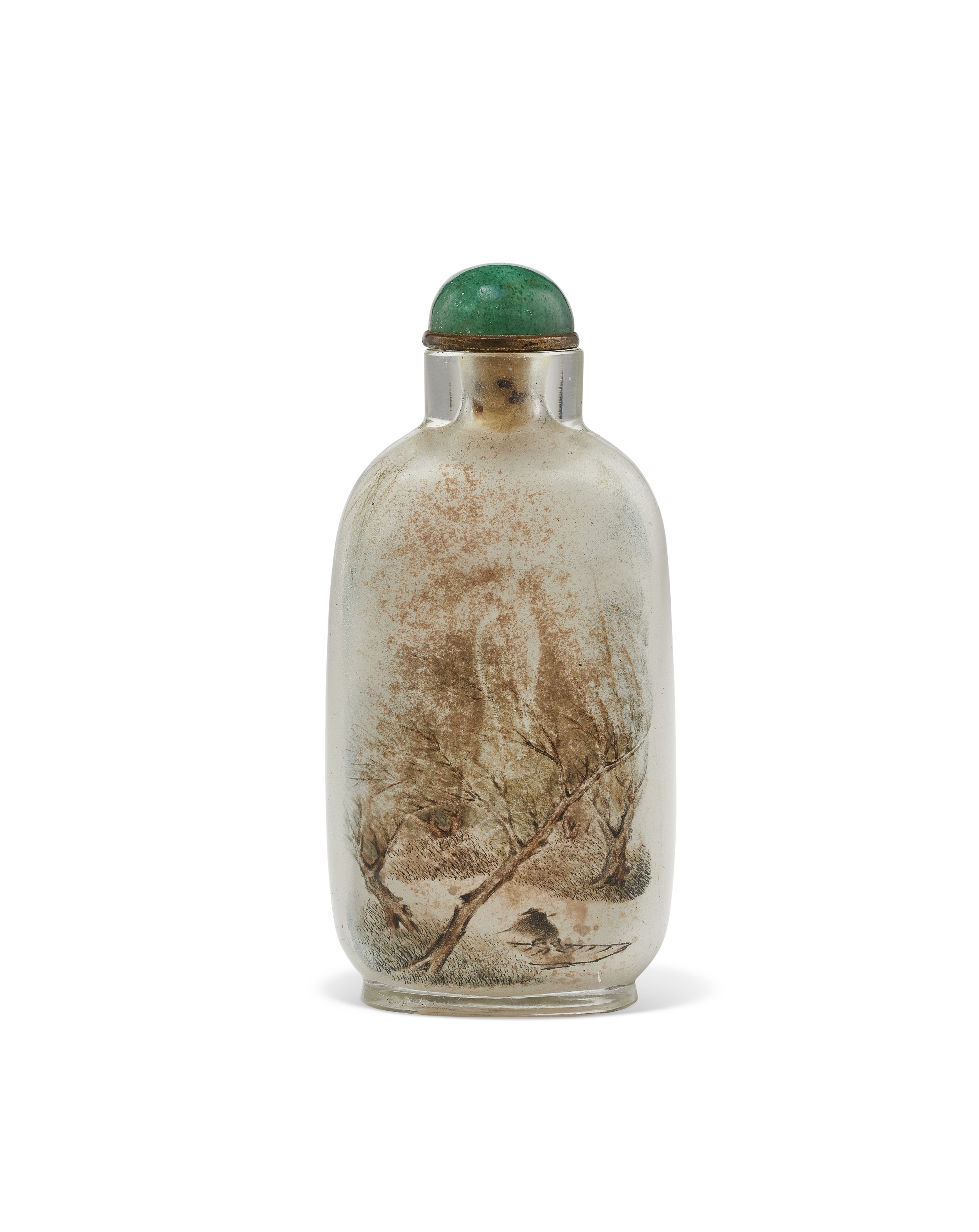 鼻煙壺　周楽元作　張作霖大人 鼻煙壺 周楽元作 張作霖大人