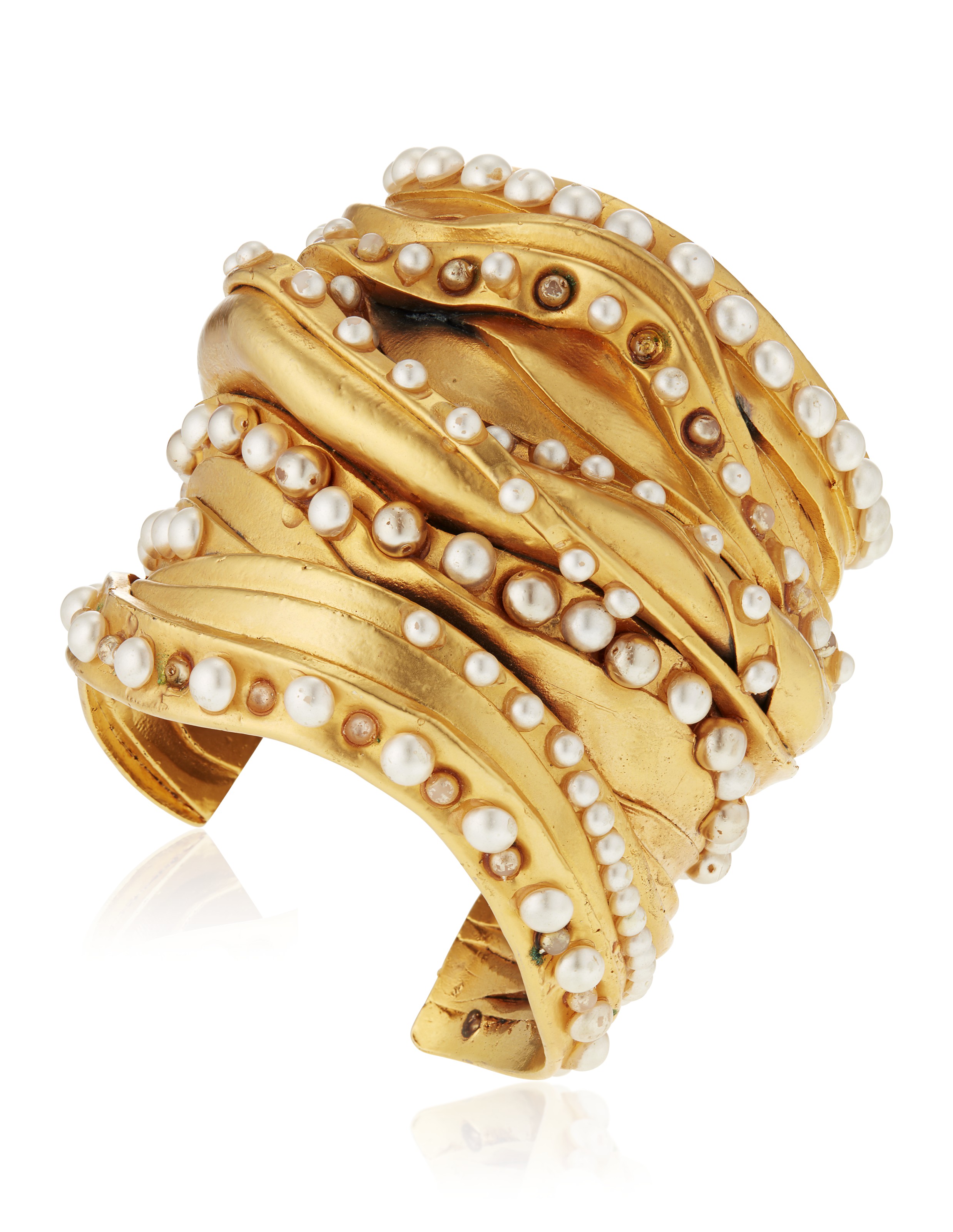 Chanel pearl cuff store