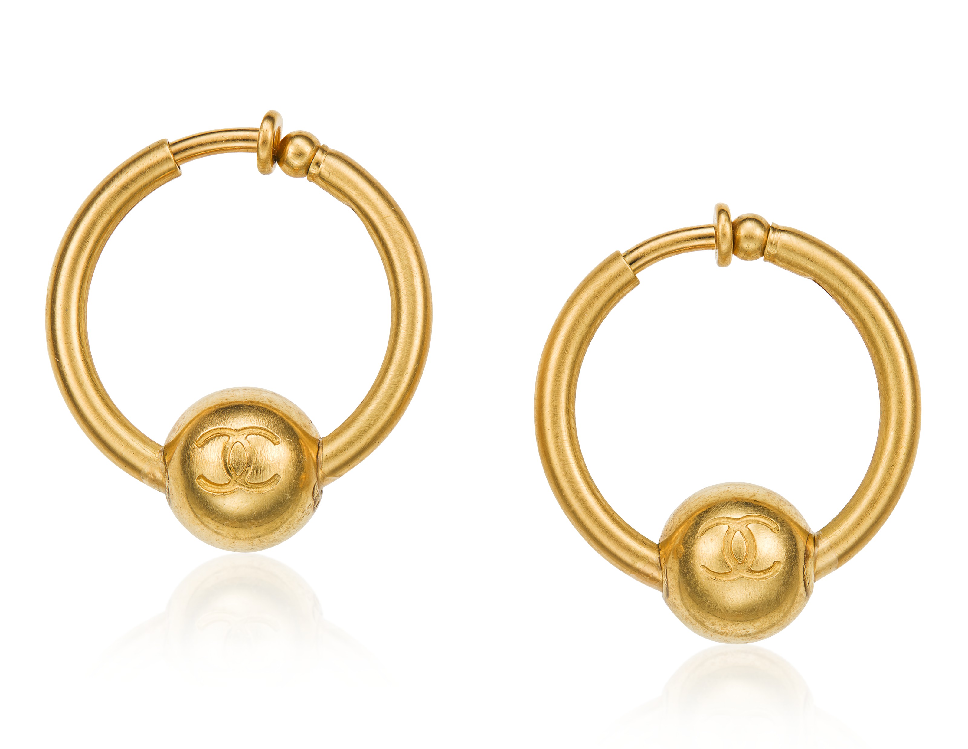 UNSIGNED CHANEL HOOP EARRINGS, Christie’s