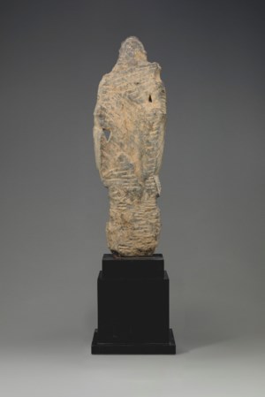 A GREY SCHIST FIGURE OF A BODHISATTVA, ANCIENT REGION OF GANDHARA, 3RD ...