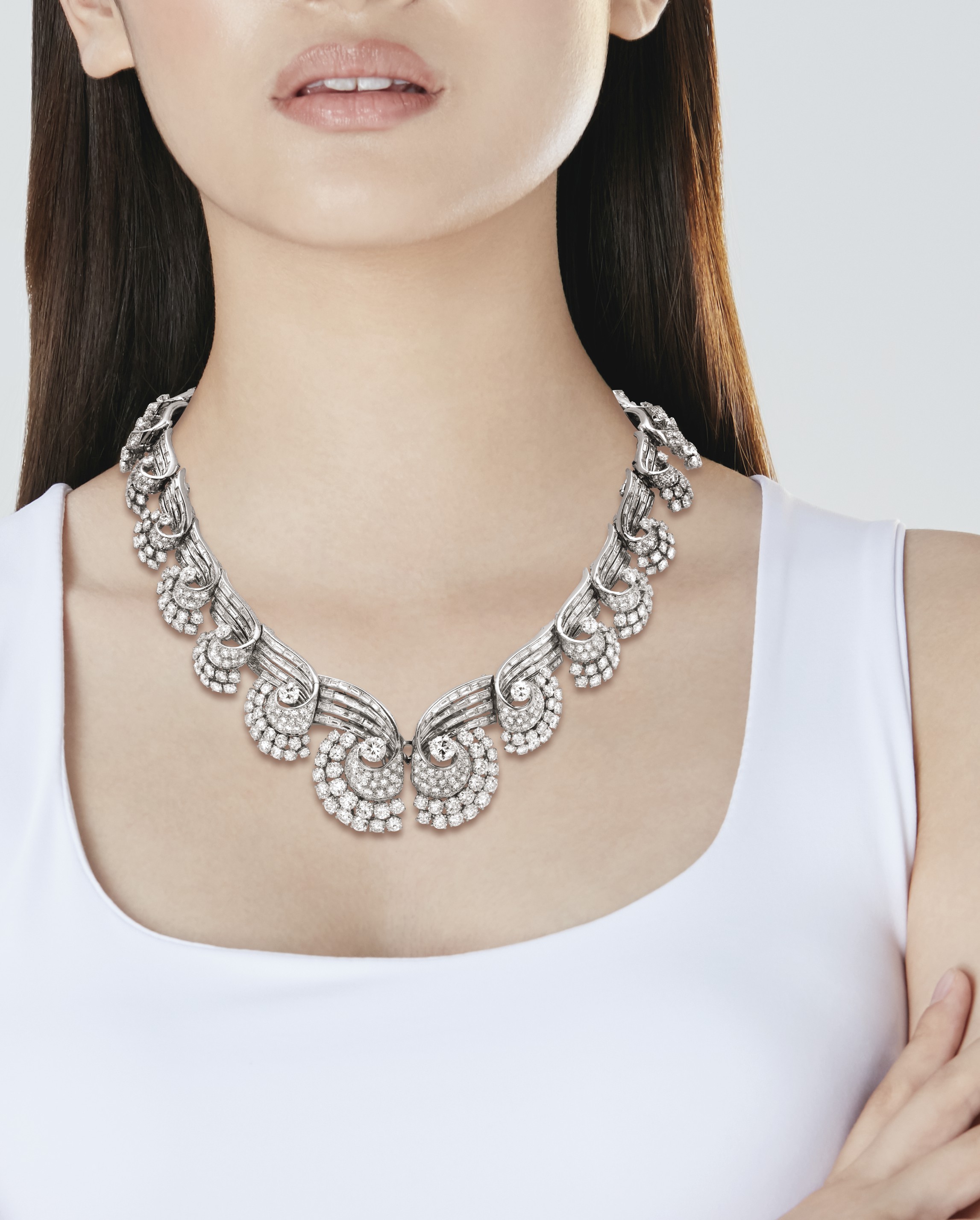 REN BOIVIN ART DECO DIAMOND NECKLACE Christie s