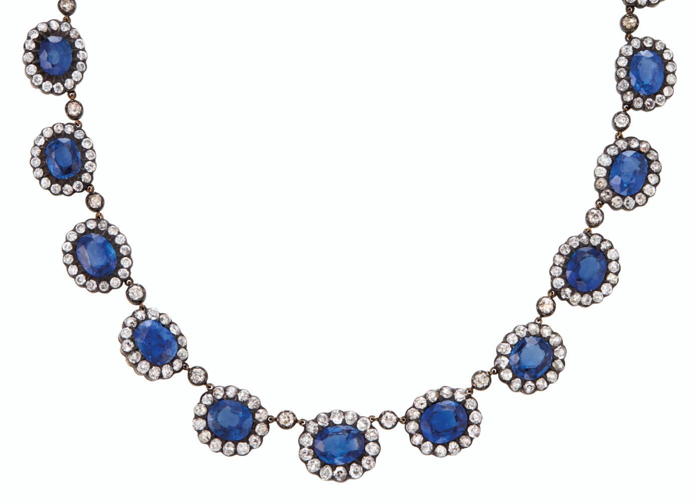 ANTIQUE SAPPHIRE AND DIAMOND NECKLACE Christie's