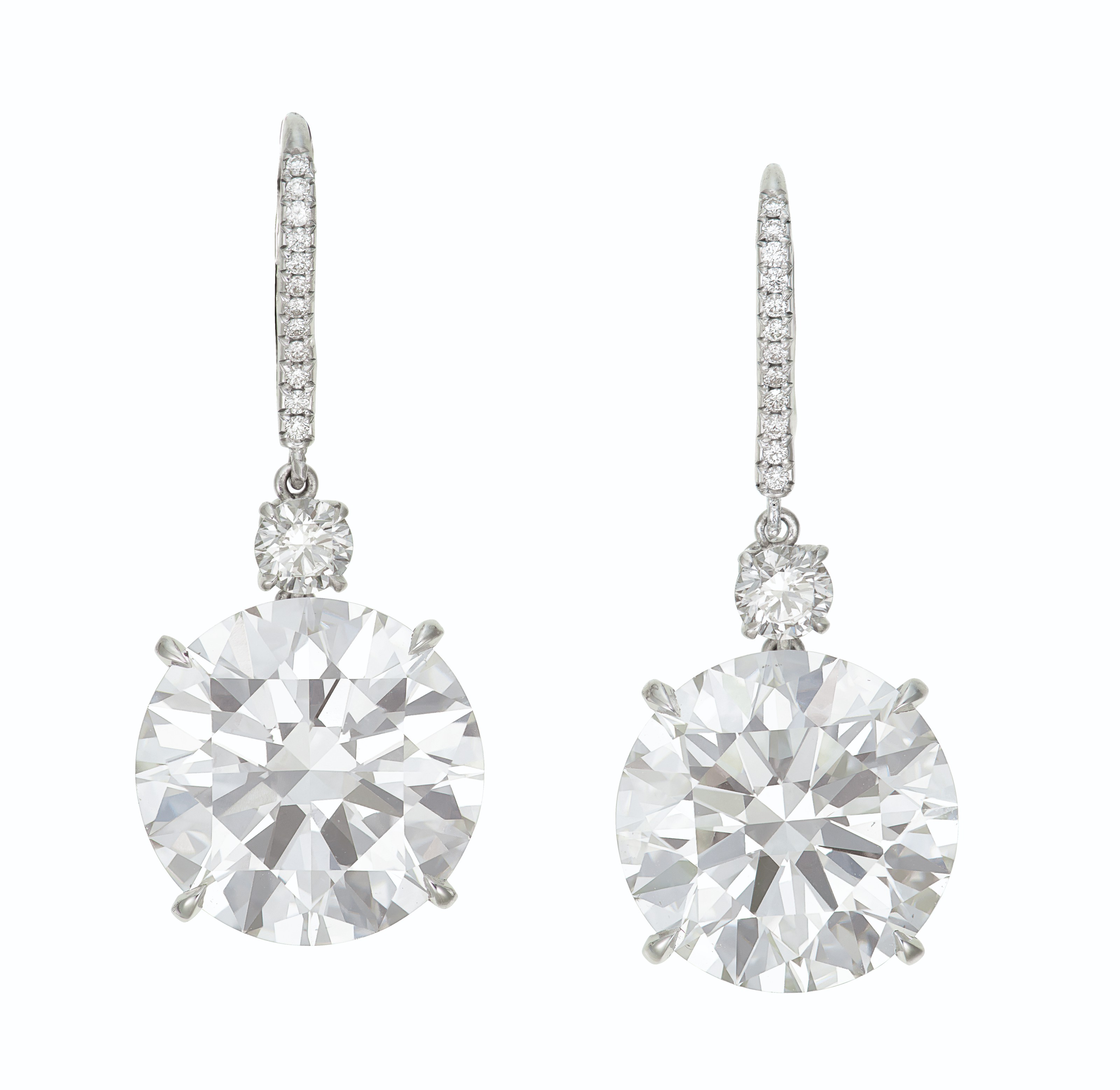 Elegant diamond earrings