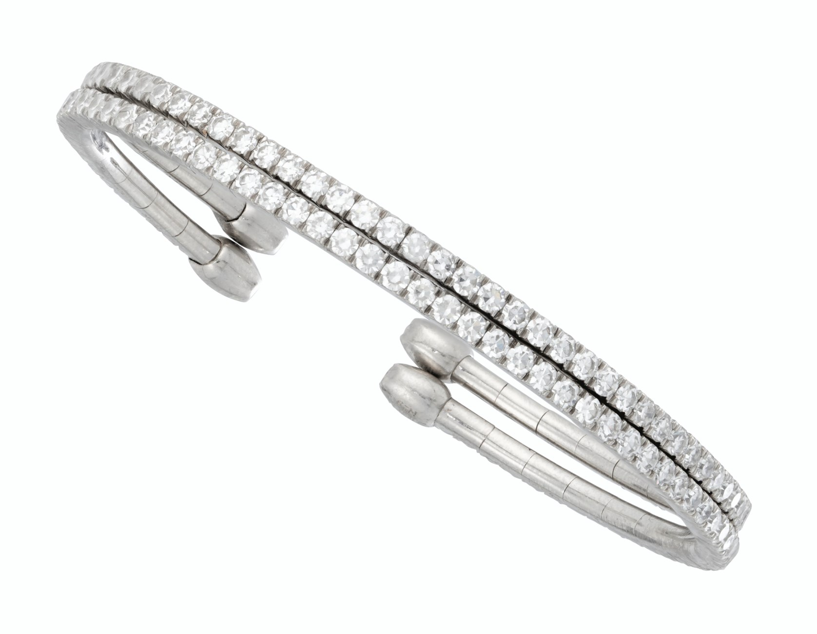 JAR PAIR OF DIAMOND CUFF BRACELETS Christie's