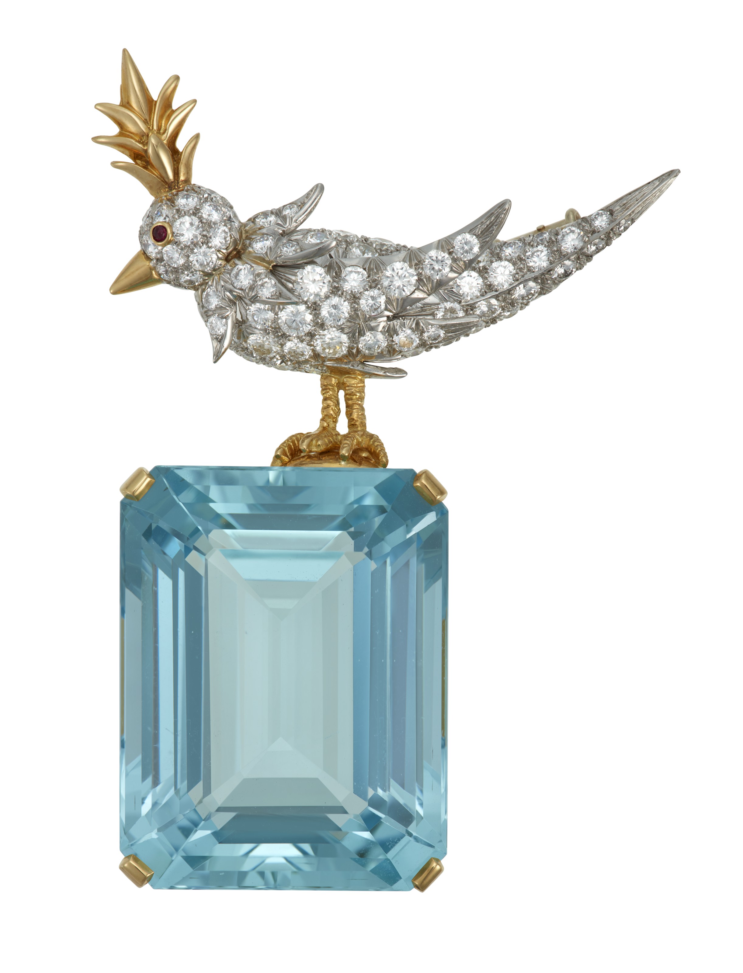 TIFFANY & CO., JEAN SCHLUMBERGER PERIDOT, AQUAMARINE AND RUBY