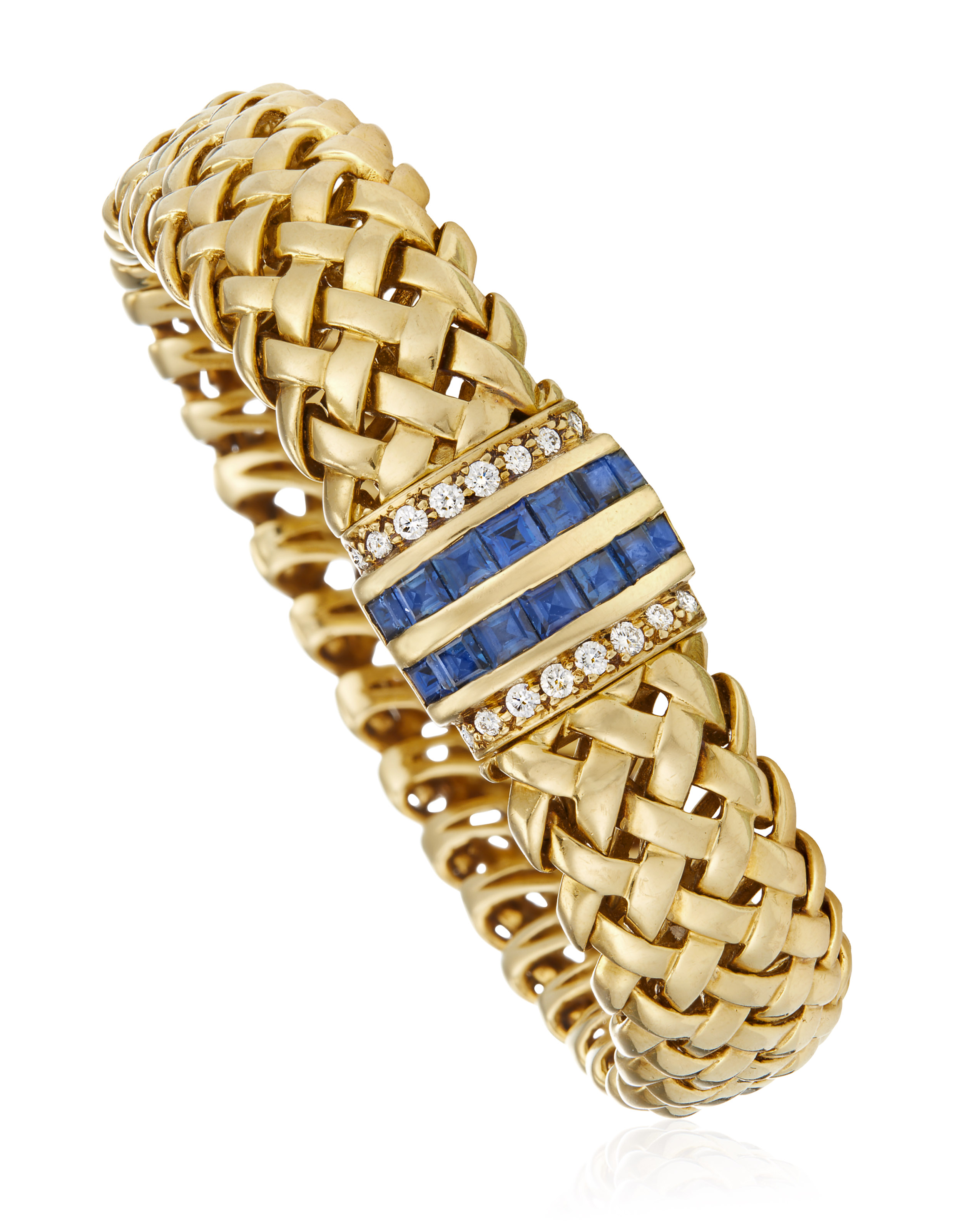 TIFFANY SAPPHIRE AND DIAMOND 'VANNERIE' BRACELET, Christie's