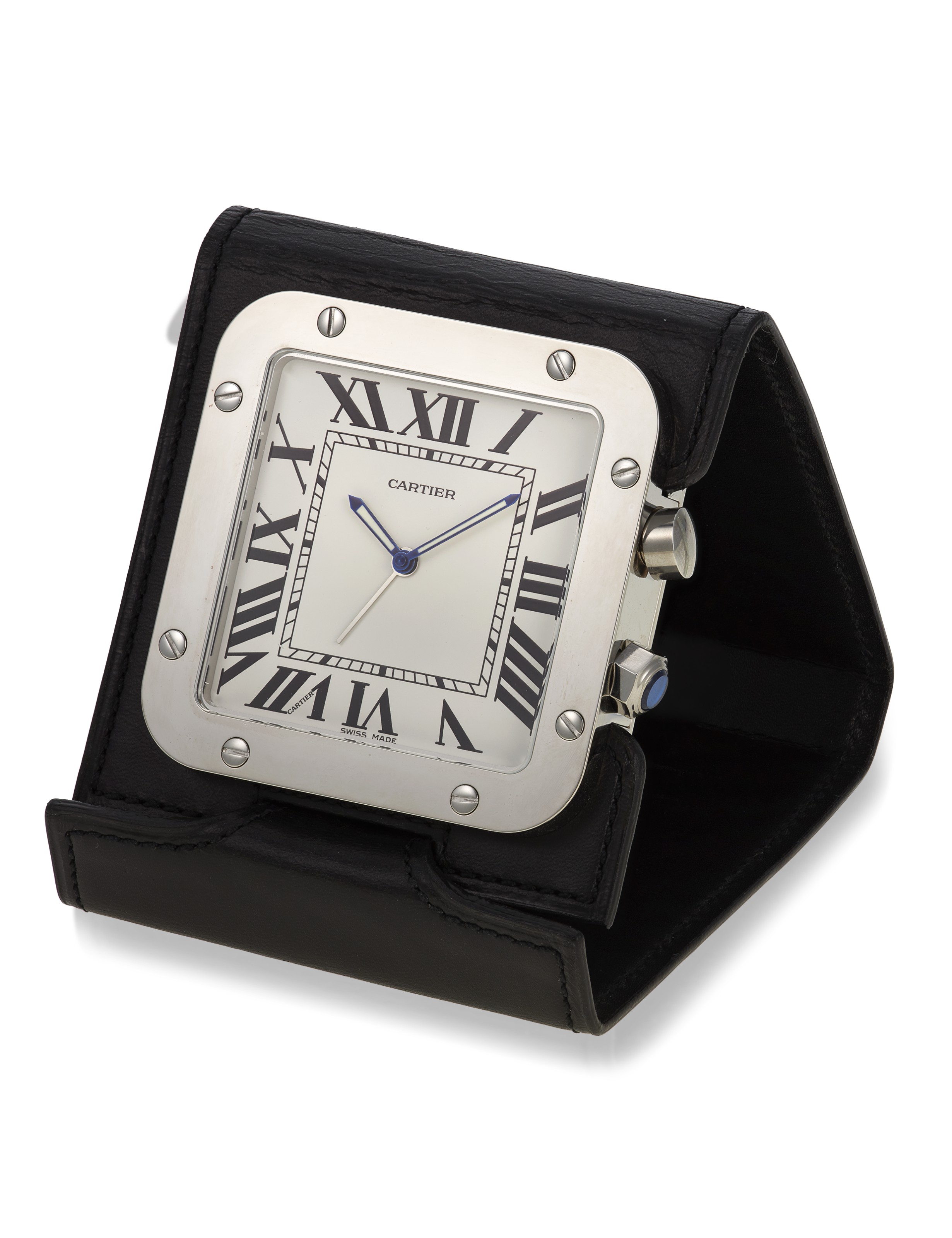 CARTIER, SANTOS TRAVEL ALARM CLOCK, REF. 2750, Christie’s