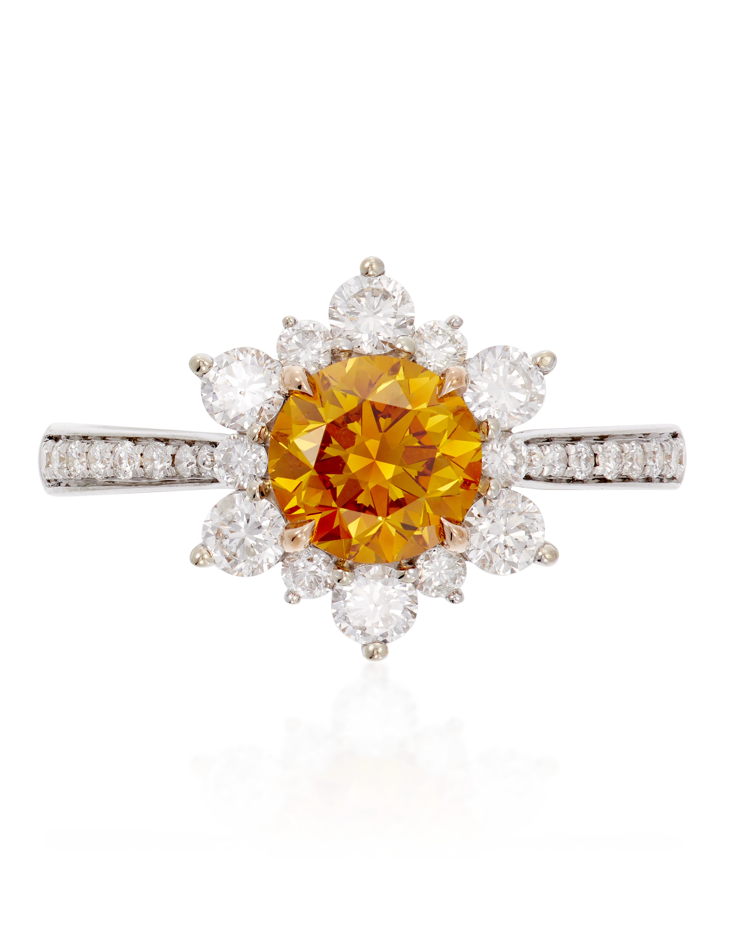 【激安アウトレット!】 DIAMOND YELLOW-ORANGE DEEP FANCY RING REPORT GIA WITH その他