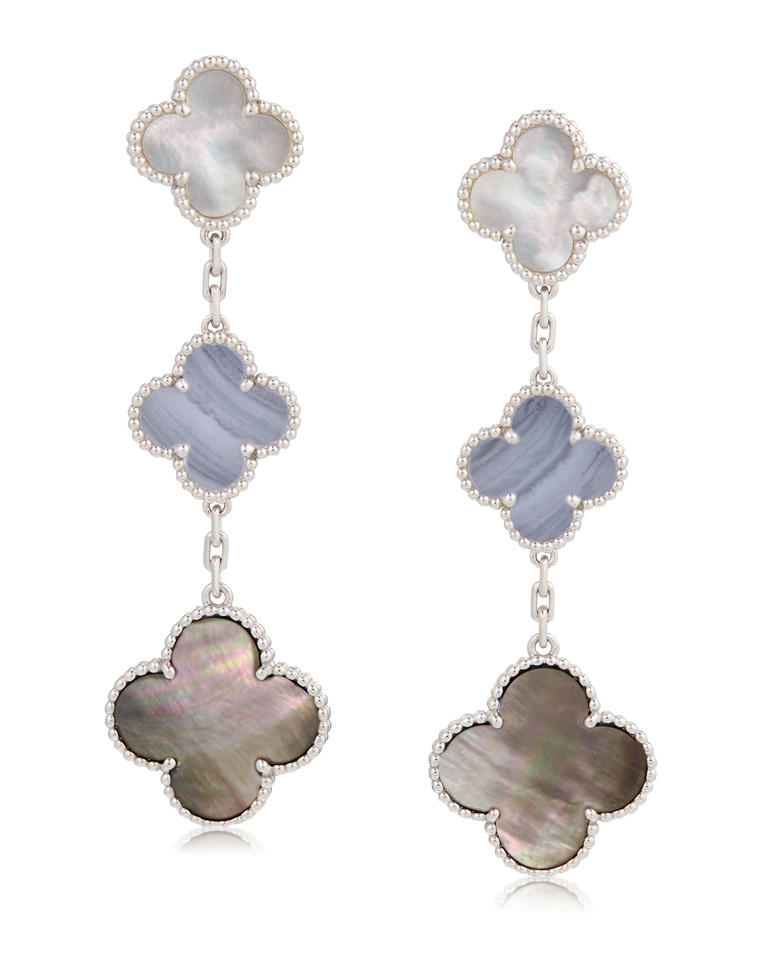 VAN CLEEF ARPELS MULTI GEM MAGIC ALHAMBRA EARRINGS Christie s
