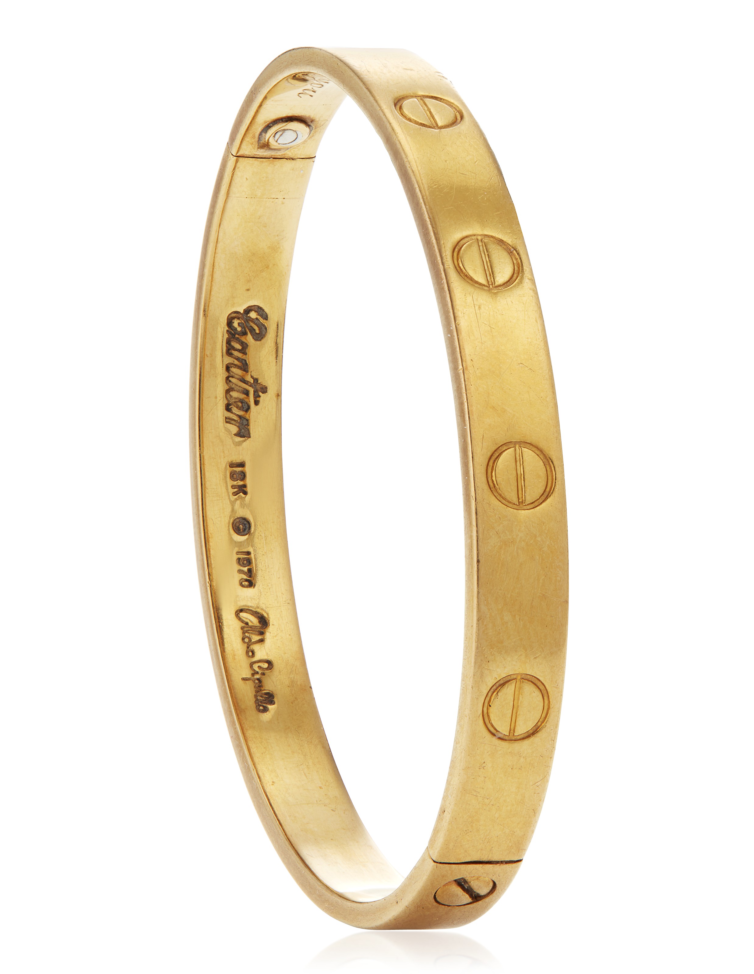 CARTIER, ALDO CIPULLO GOLD 'LOVE' BRACELET, Christie's