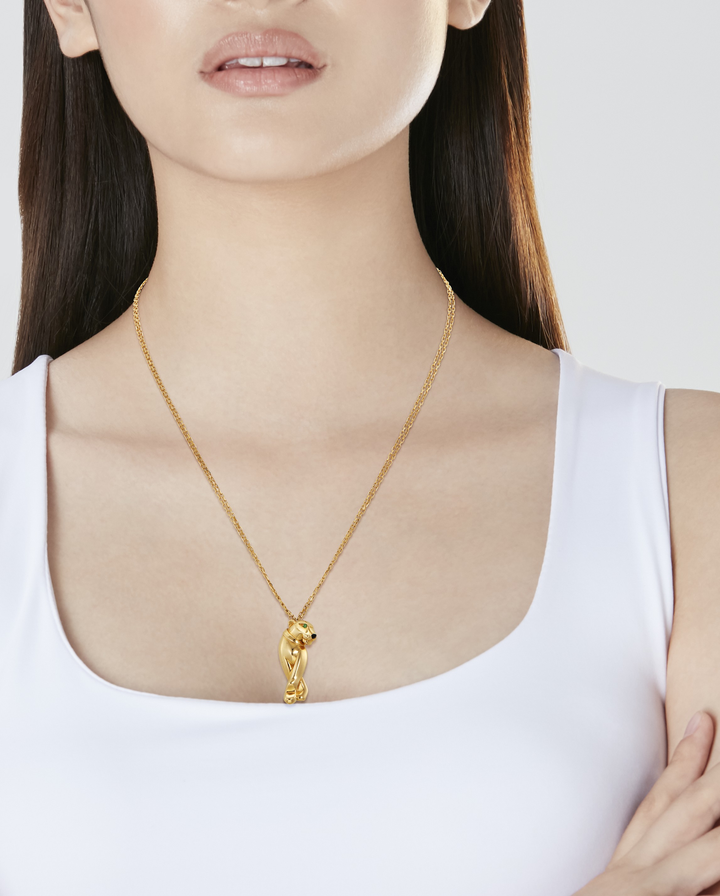 NO RESERVE CARTIER EMERALD ONYX AND GOLD PANTHERE DE CARTIER PENDANT NECKLACE Christie s