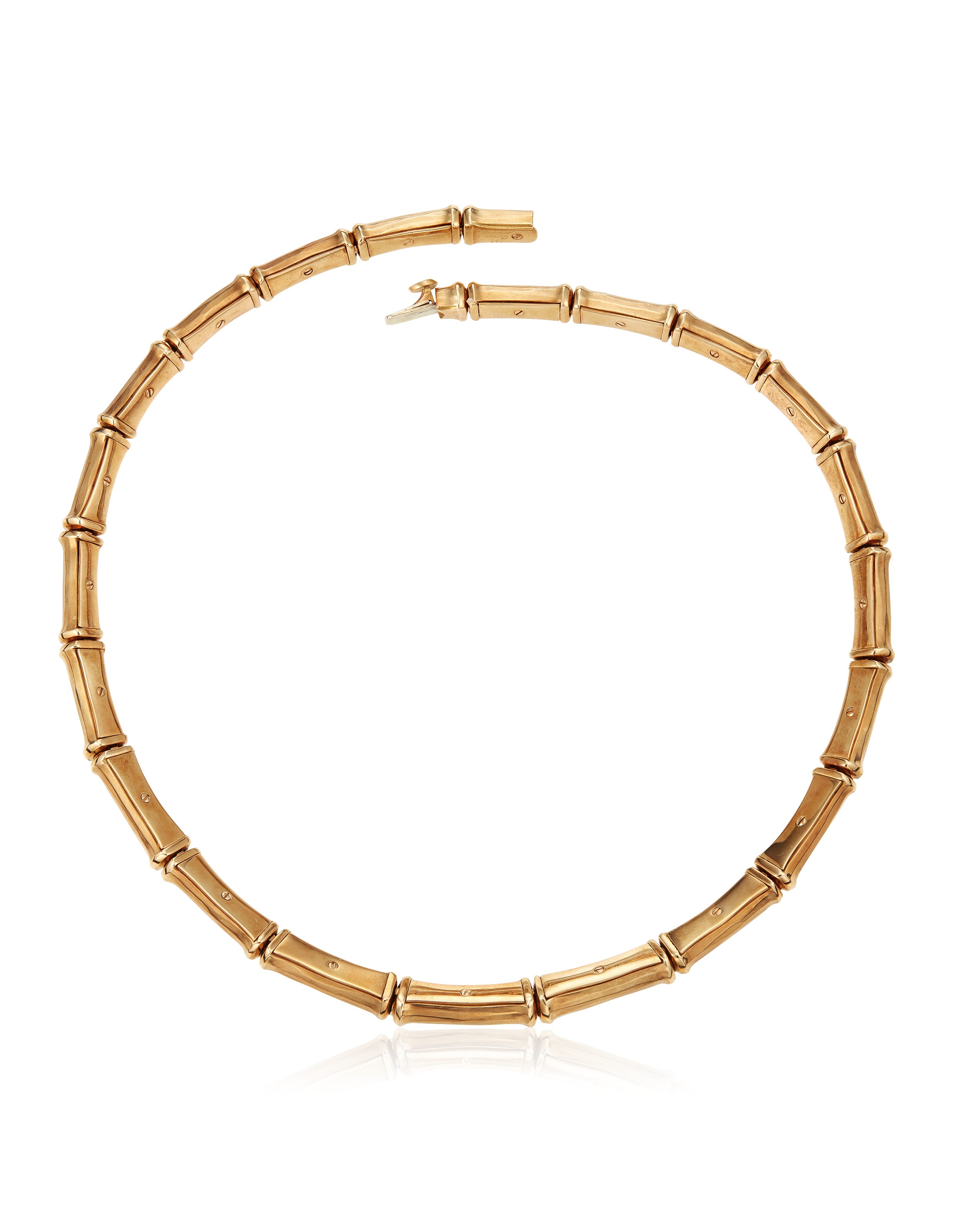 Cartier bamboo necklace sales
