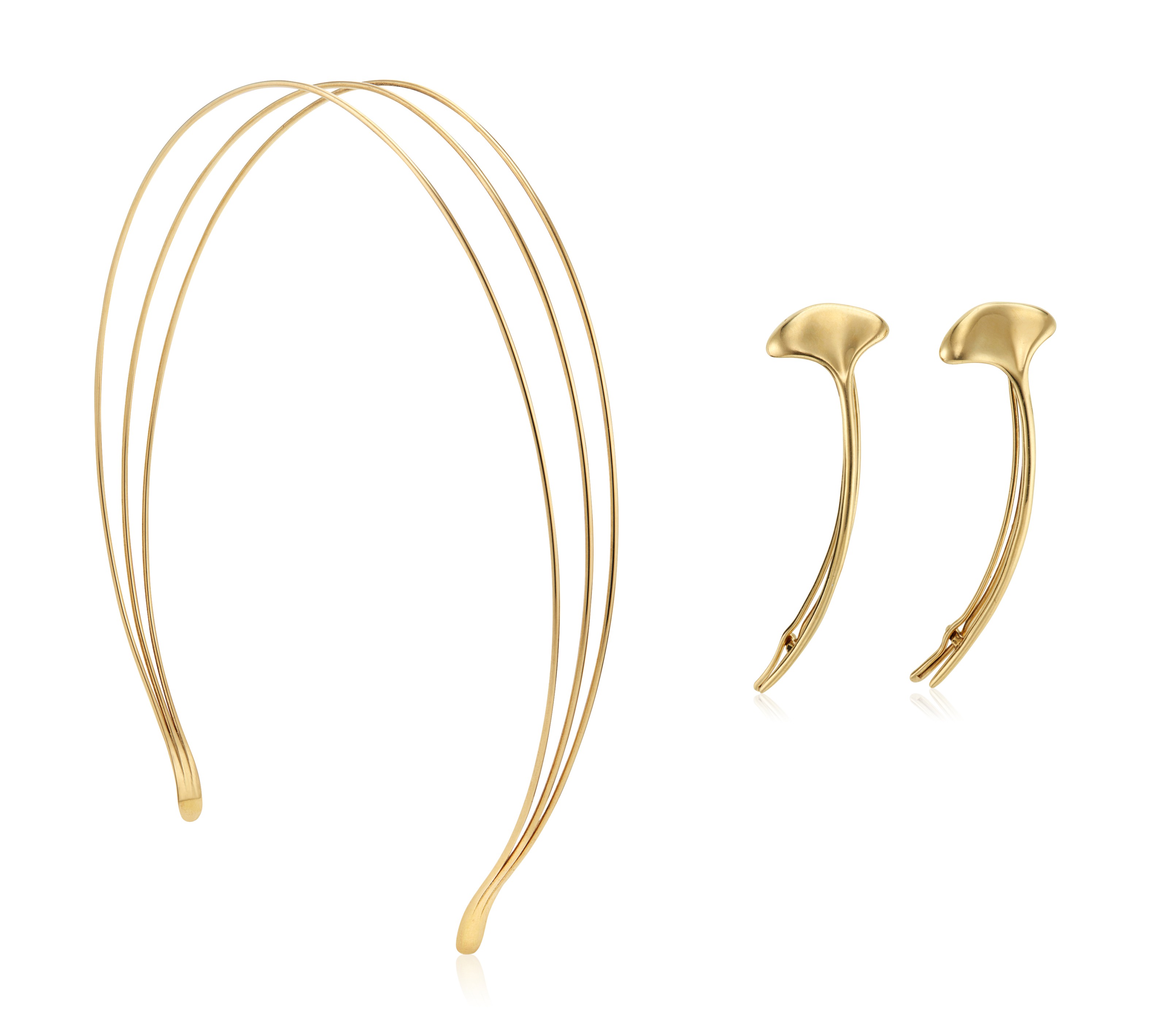 Catalog image of NO RESERVE | ELSA PERETTI, TIFFANY & CO. GOLD HEADBAND AND TIFFANY & CO. GOLD H…