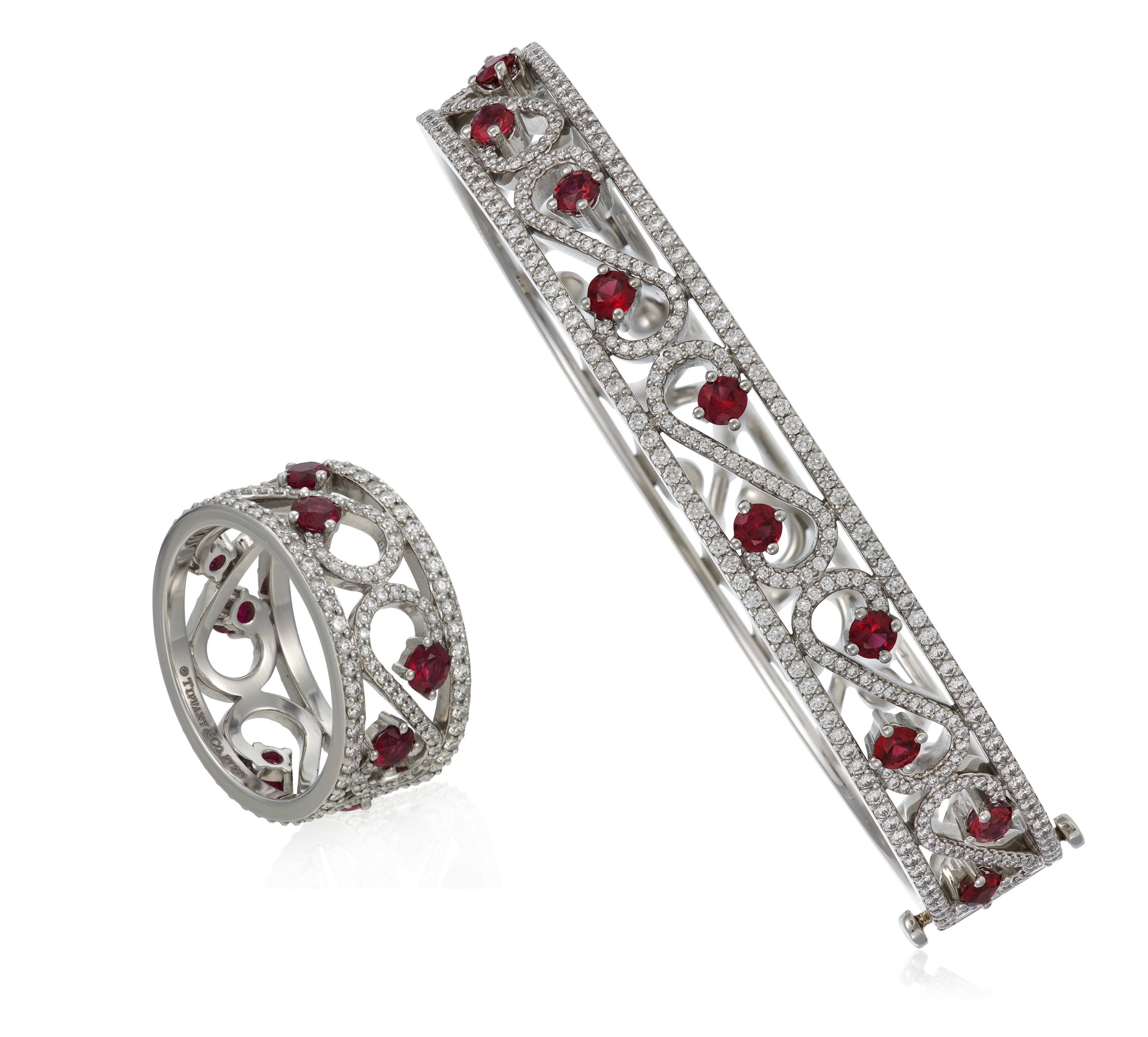 NO RESERVE TIFFANY & CO. SET OF DIAMOND AND RUBY 'ENCHANT' JEWELRY, Christie’s