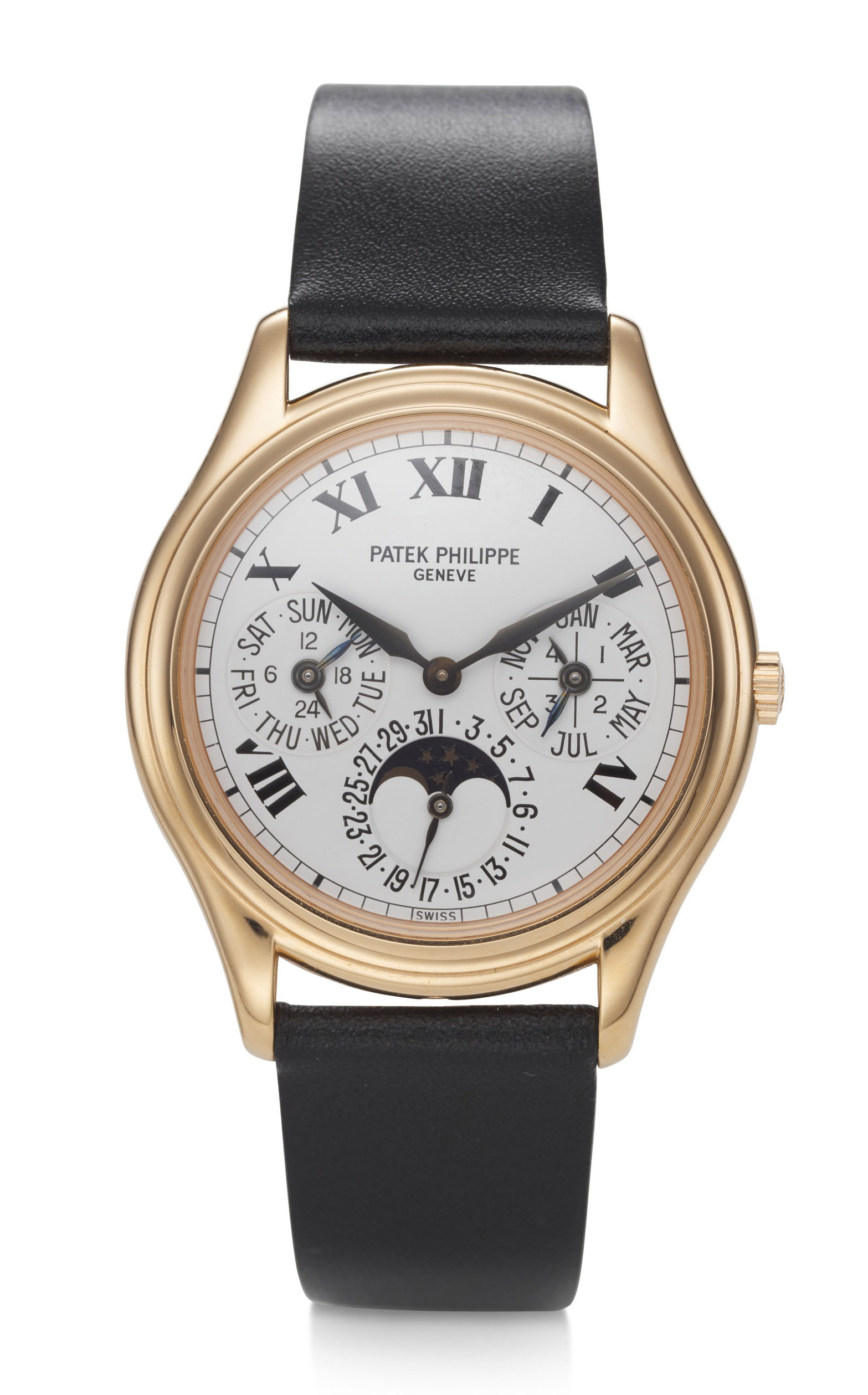 PATEK PHILIPPE PERPETUAL CALENDAR MOONPHASES 18K PINK GOLD