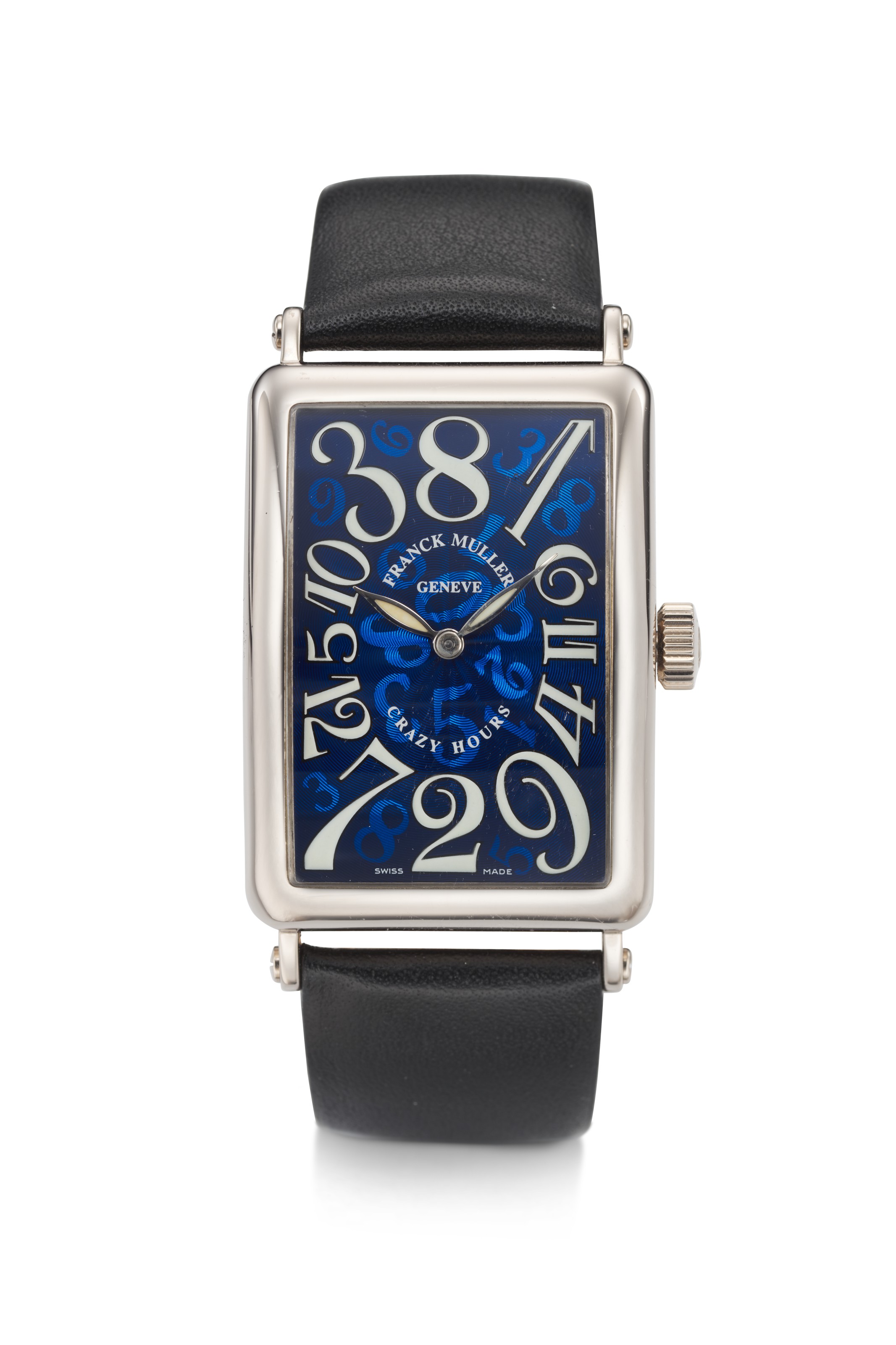 FRANCK MULLER CRAZY HOURS LONG ISLAND 18K WHITE GOLD Christie s