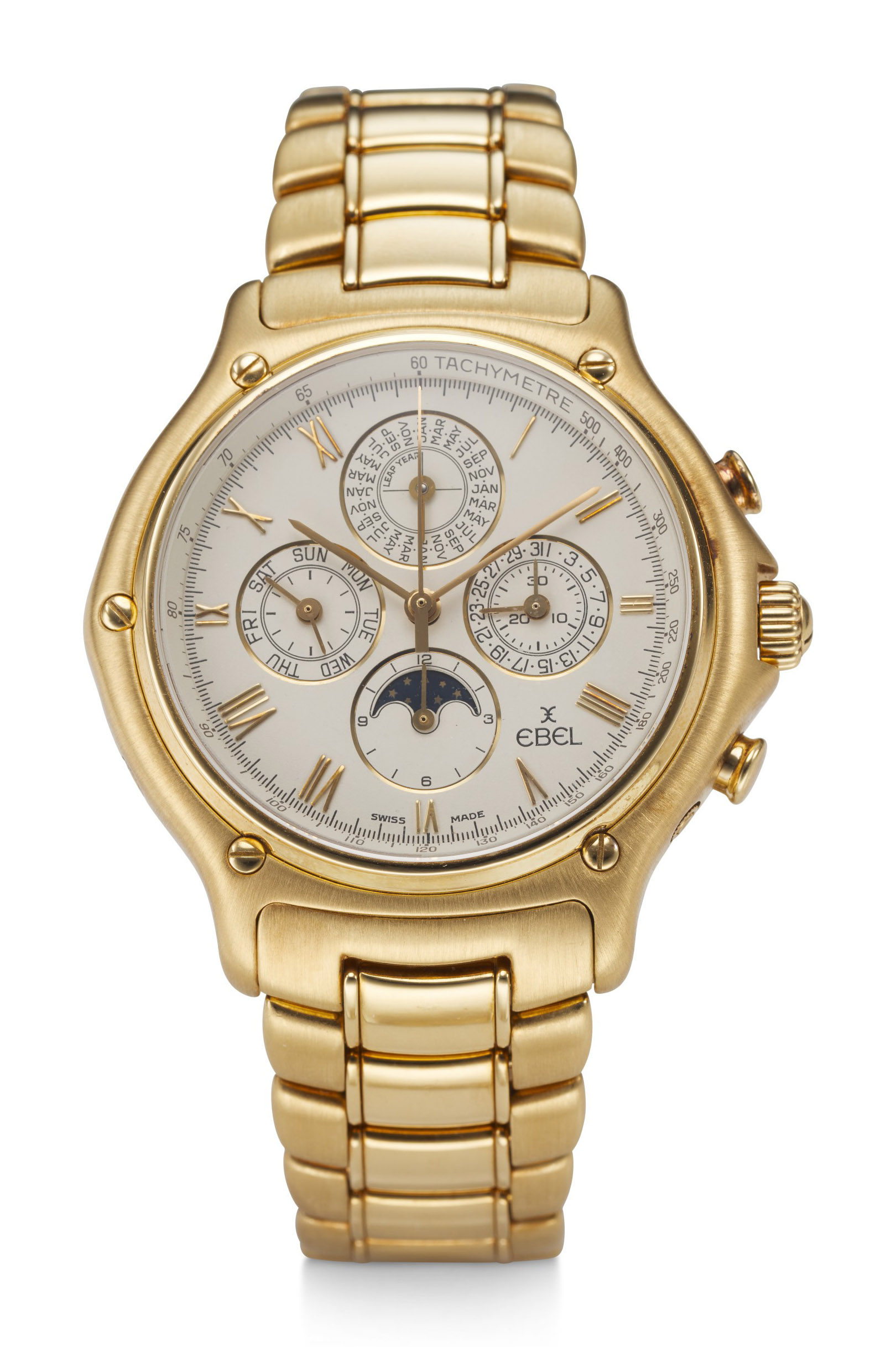 EBEL, QUANTIEME PERPETUAL, PERPETUAL CALENDAR, 18K YELLOW GOLD, REF