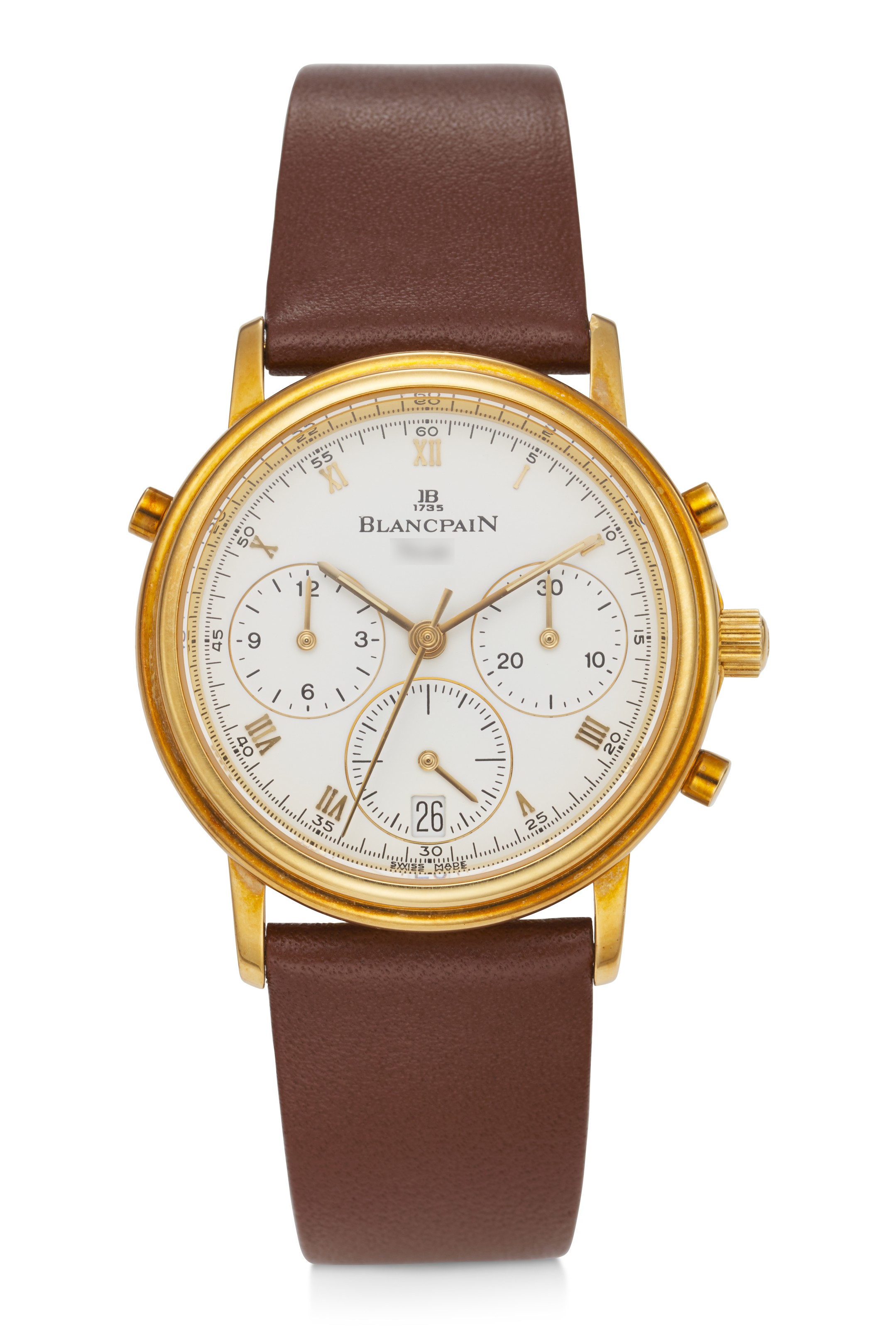 BLANCPAIN VILLARET 18K YELLOW GOLD SPLIT SECONDS CHRONOGRAPH REF. 1186 1418 55