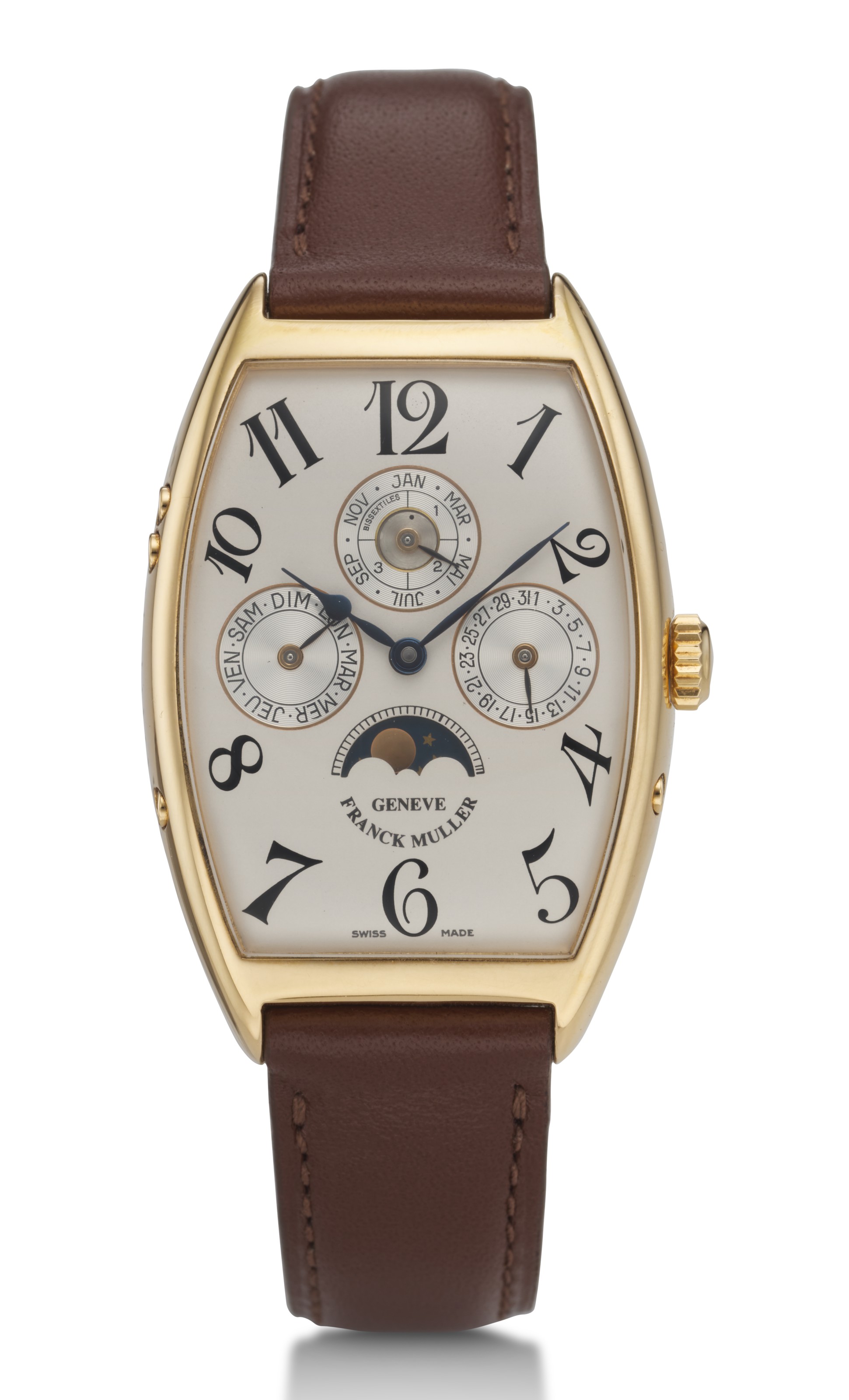 FRANCK MULLER, 18K YELLOW GOLD, PERPETUAL CALENDAR, REF. 2850QP