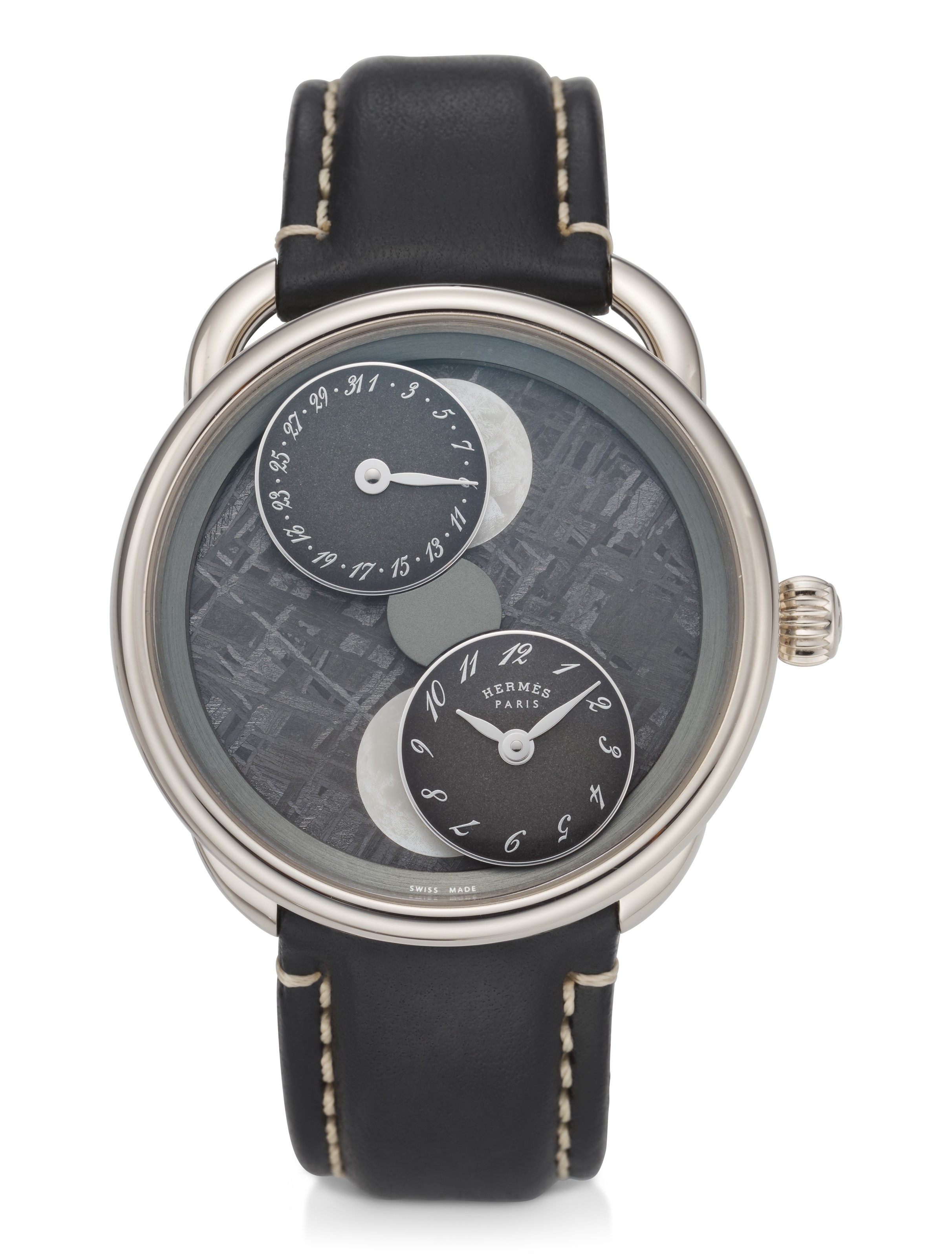 HERMES, ARCEAU 43, L'HEURE DE LA LUNE, 18K WHITE GOLD, LIMITED