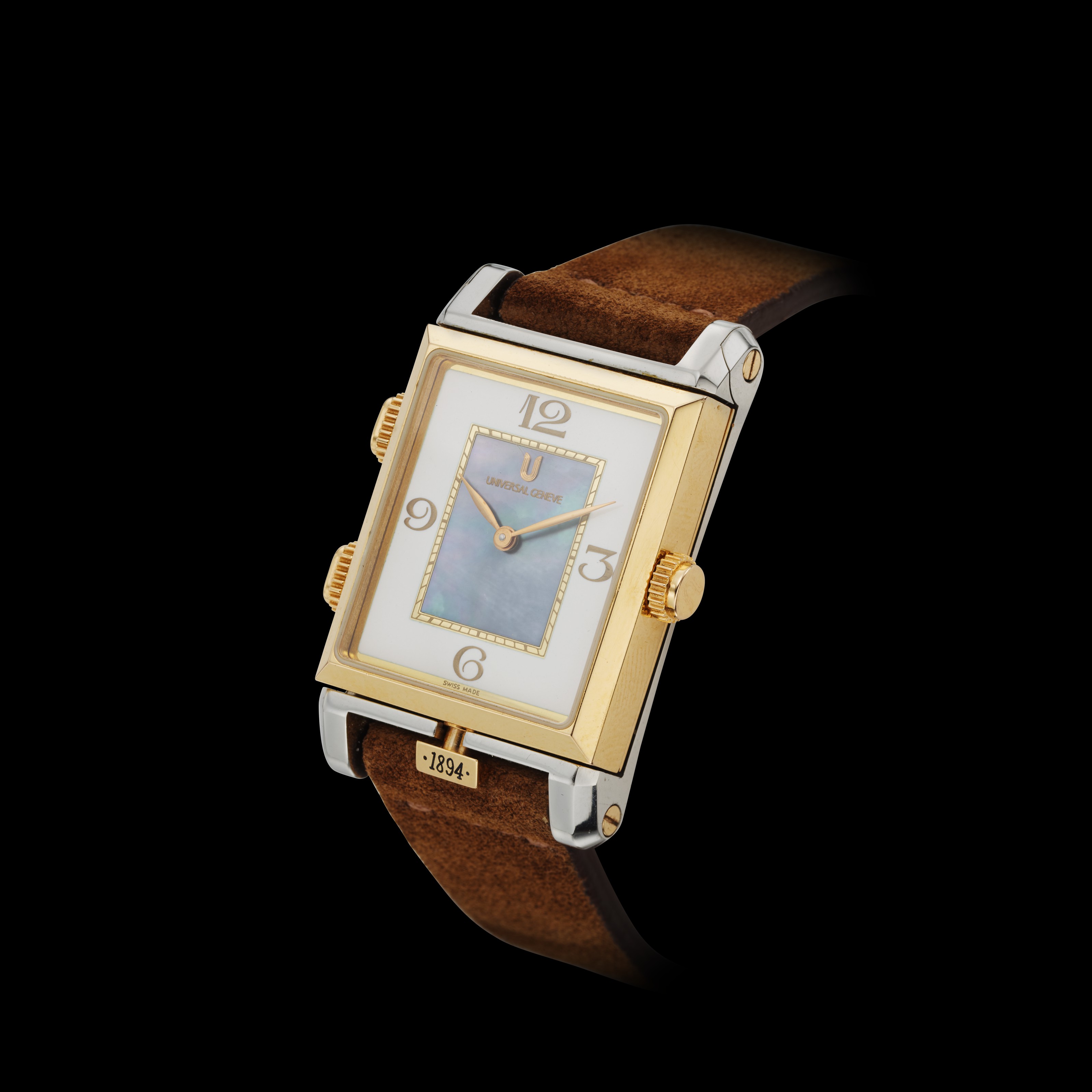 UNIVERSAL GENEVE, JANUS CABRIOLET, PIECE UNIQUE, PLATINUM, 18K