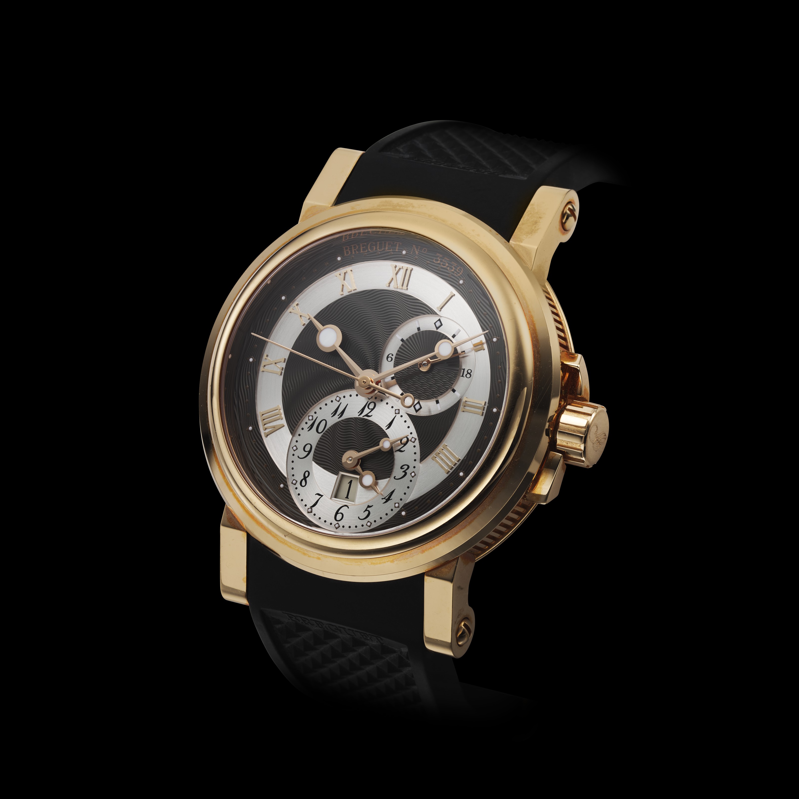BREGUET, HORLOGER DE LA MARINE, DUAL TIME, 18K PINK GOLD,