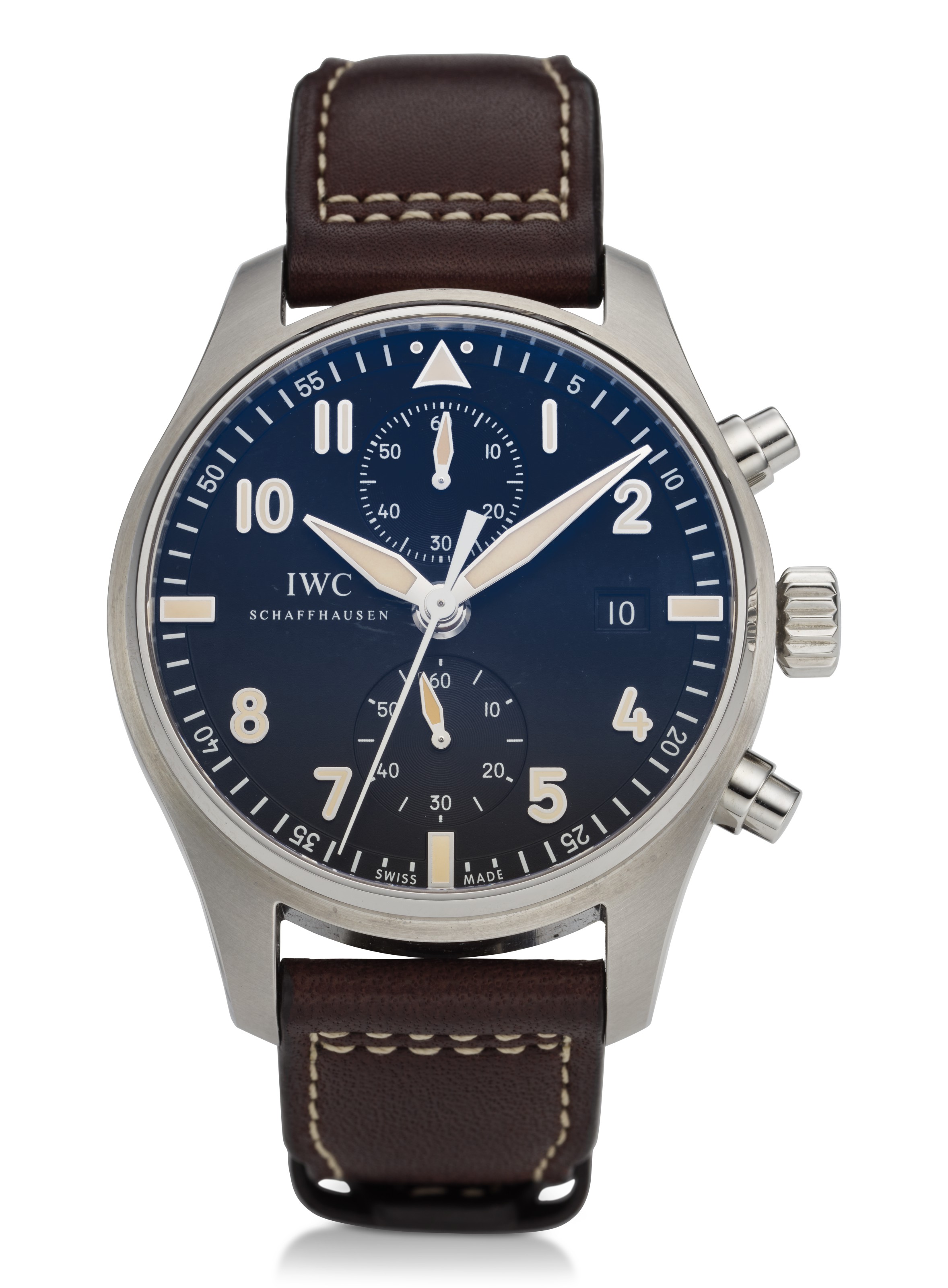 IWC PILOT SPITFIRE CF3 COLLECTOR S FORUM CHRONOGRAPH STEEL REF. IW387808 Christie s
