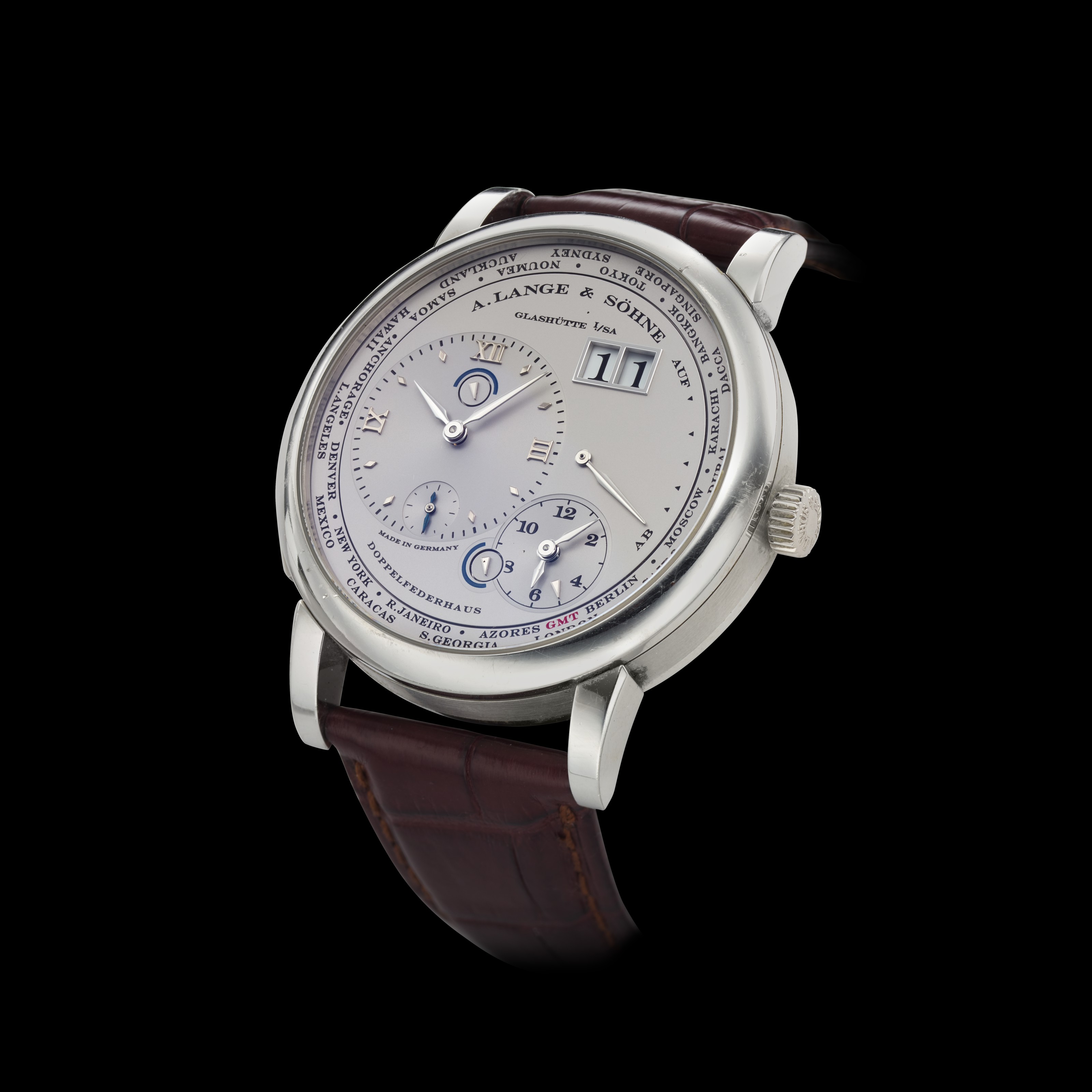 A LANGE & SOHNE, LANGE 1 MOONPHASE, 18K ROSE GOLD, REF 109.032
