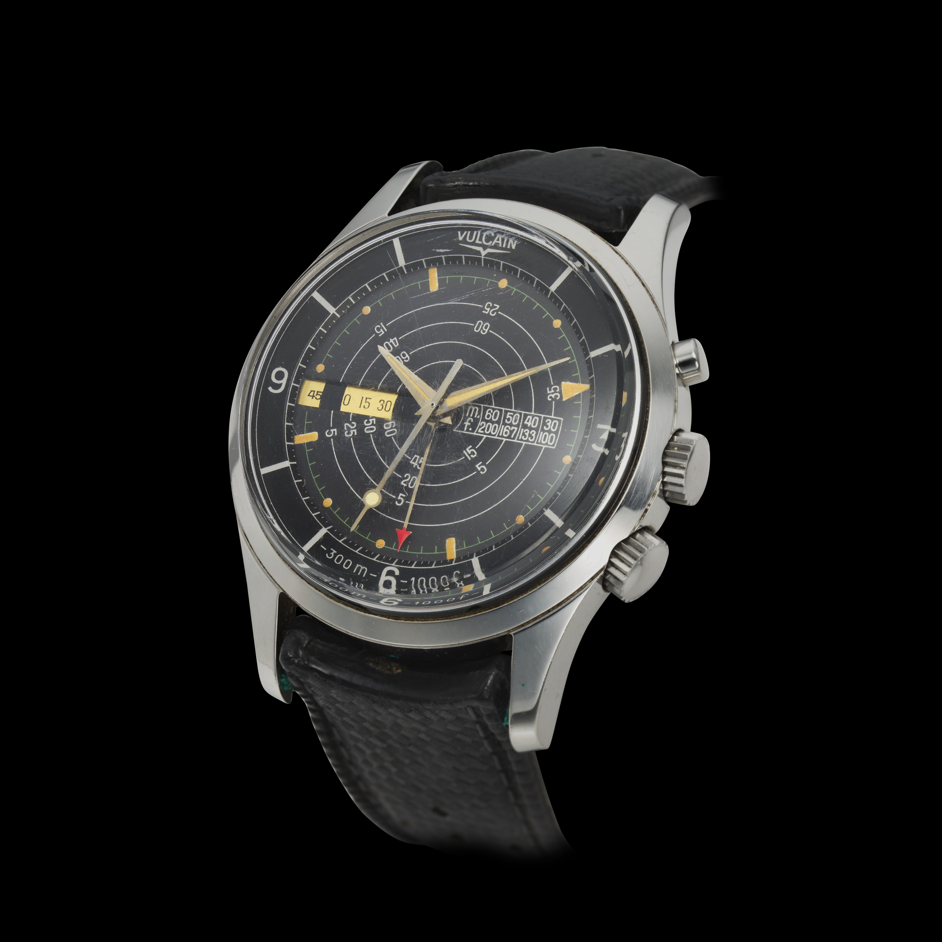 VULCAIN CRICKET NAUTICAL ALARM WON FROM A 1965 EPISODE OF