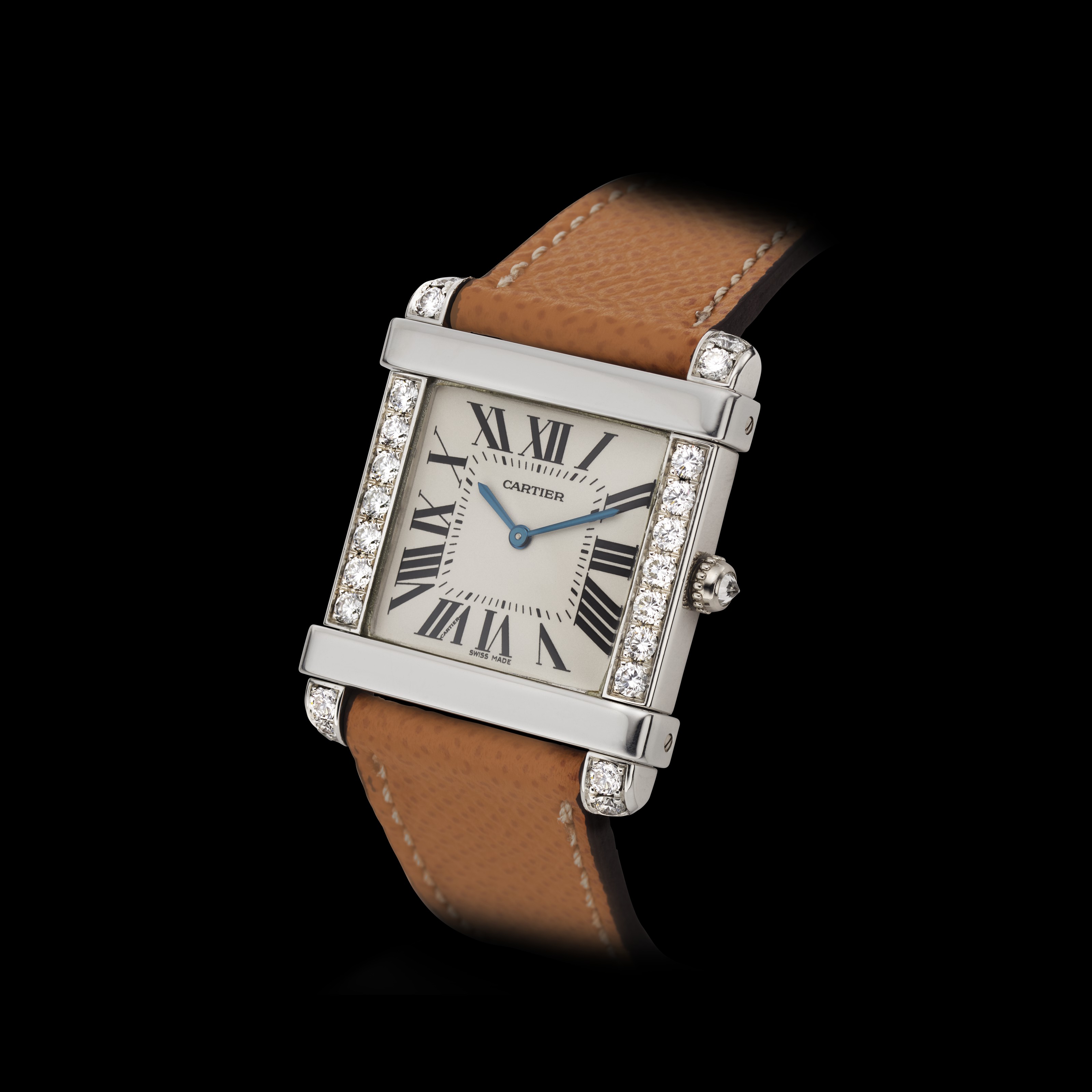 CARTIER, TANK CHINOIS, PLATINUM, DIAMONDS, REF. 2685, | Christie's