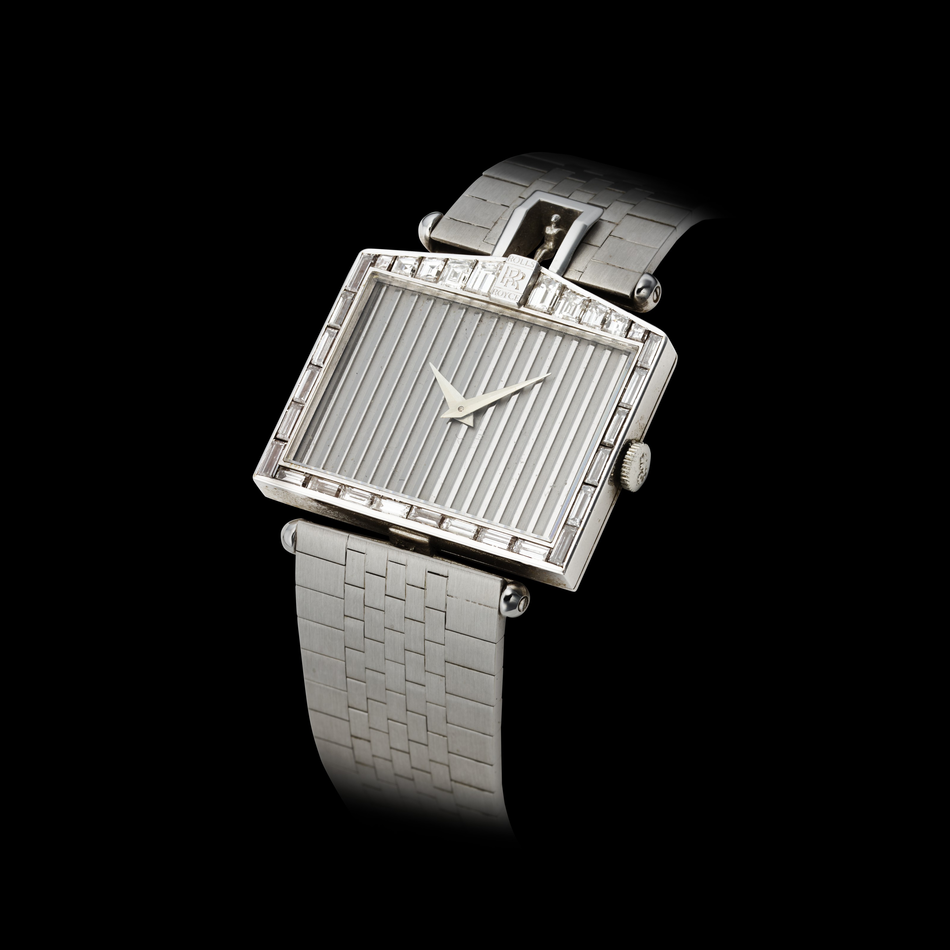 CORUM 18K WHITE GOLD AND DIAMONDS ROLLS ROYCE GRILL Christie s
